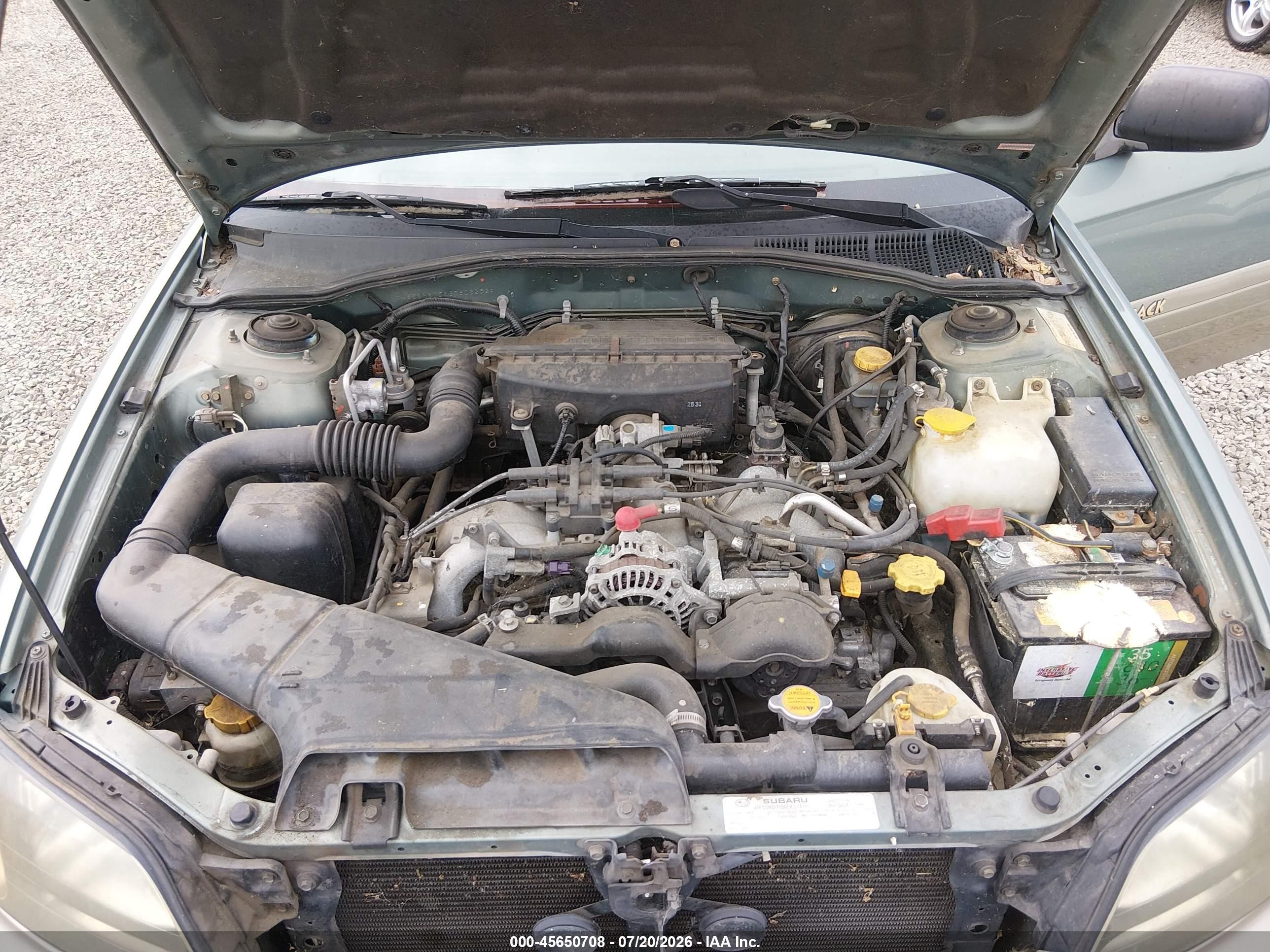 2003 Subaru Outback   Зеленый vin: 4S3BH675637608252