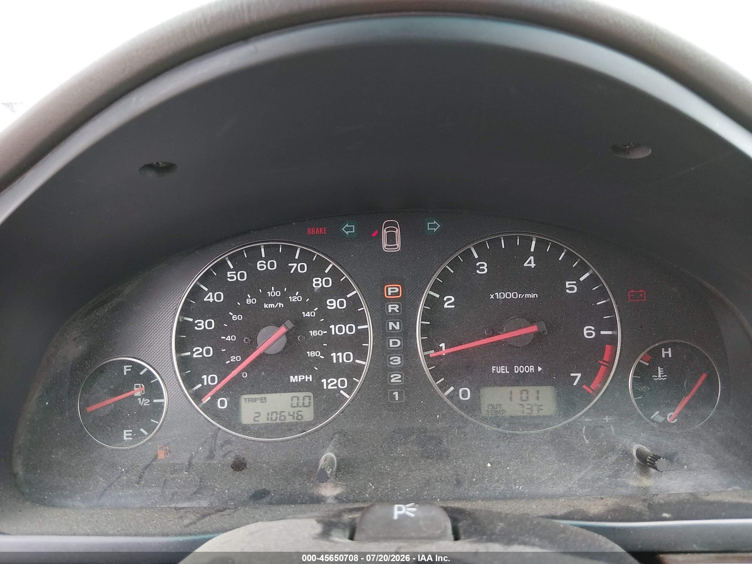 2003 Subaru Outback   Зеленый vin: 4S3BH675637608252