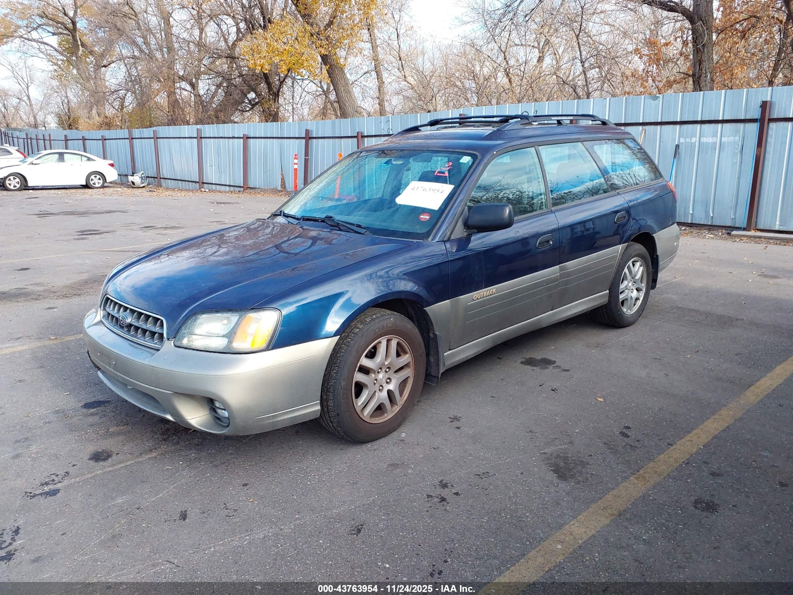 2003 Subaru Outback   Синий vin: 4S3BH675637620000