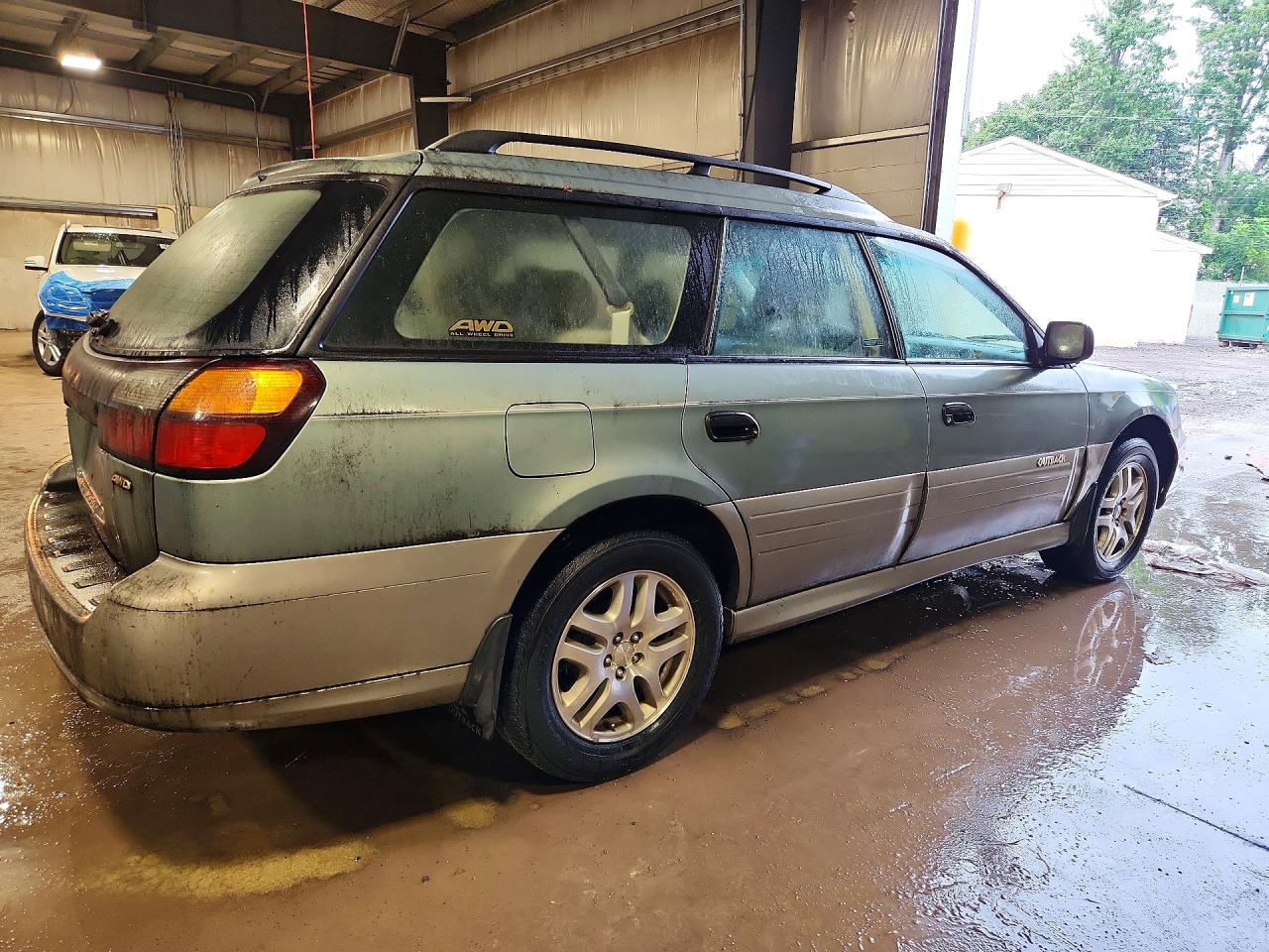 2003 Subaru Legacy Outback Awp Teal vin: 4S3BH675637653823