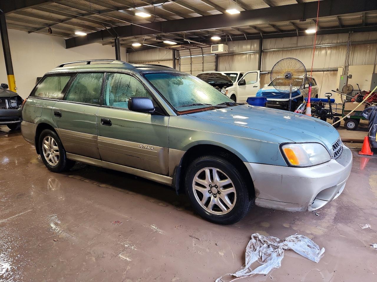 2003 Subaru Legacy Outback Awp Teal vin: 4S3BH675637653823