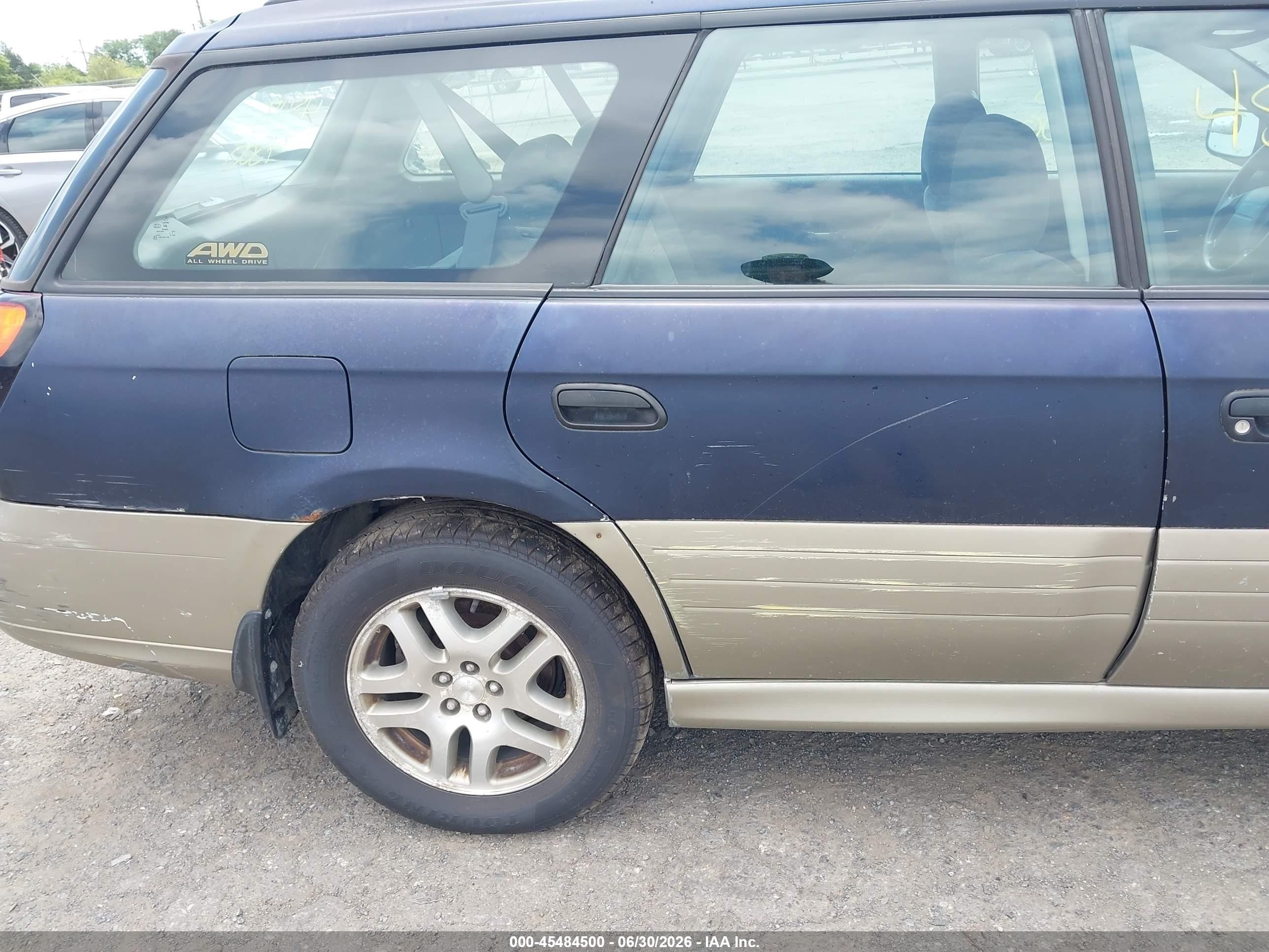 2004 Subaru Outback   Blue vin: 4S3BH675647631239