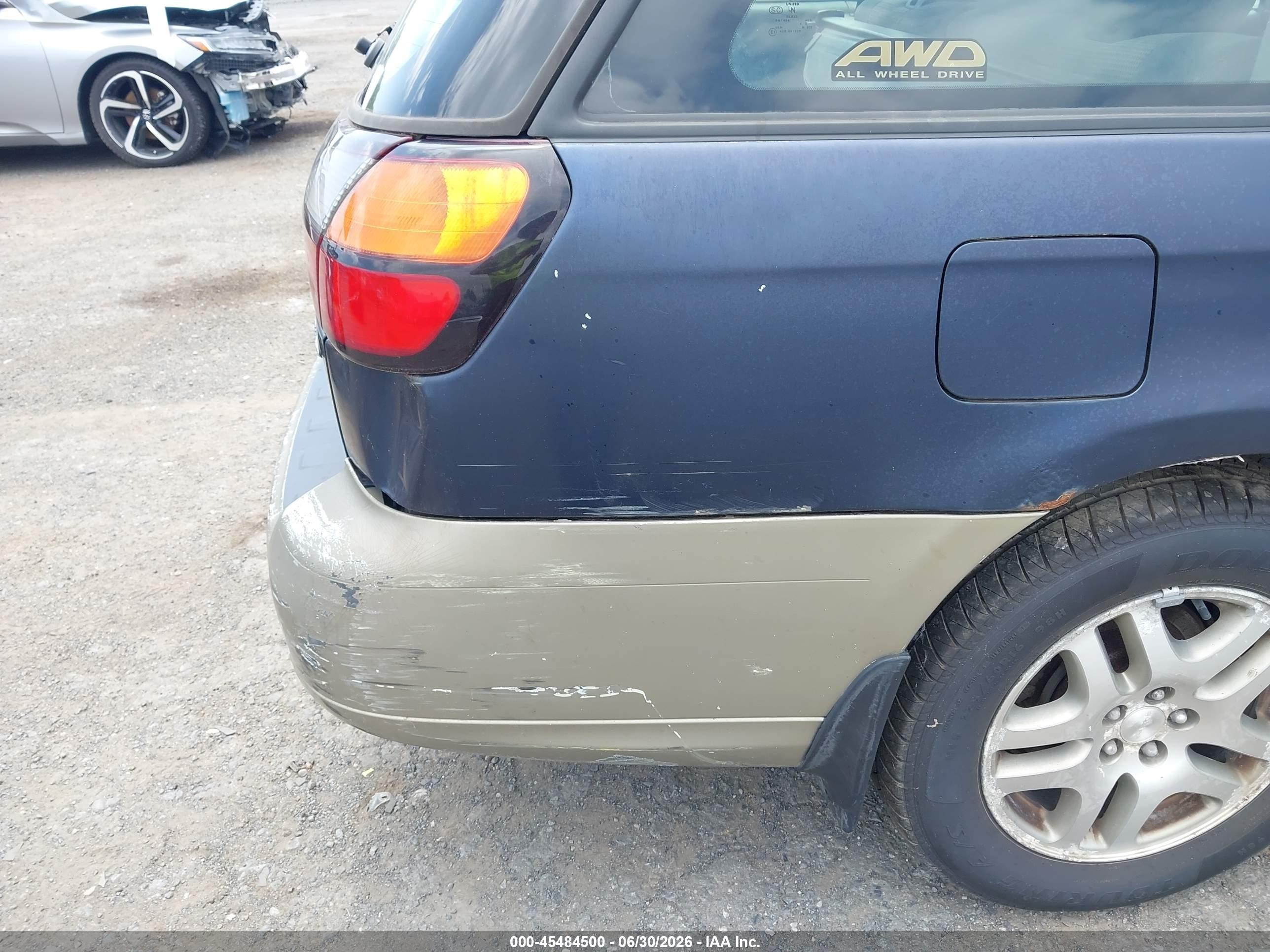 2004 Subaru Outback   Blue vin: 4S3BH675647631239