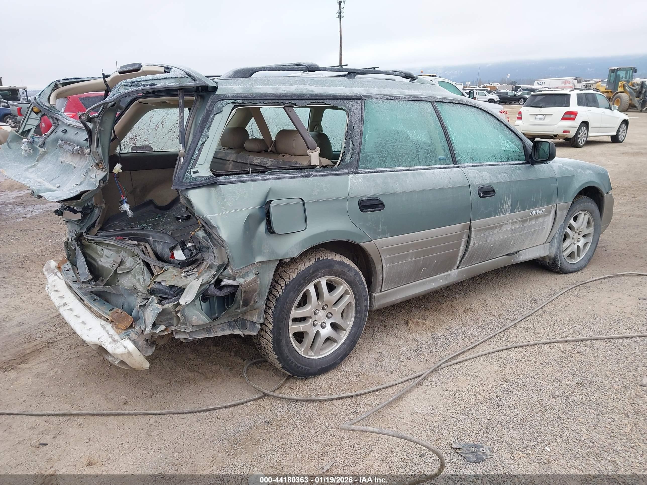 2004 Subaru Outback   Green vin: 4S3BH675647632942