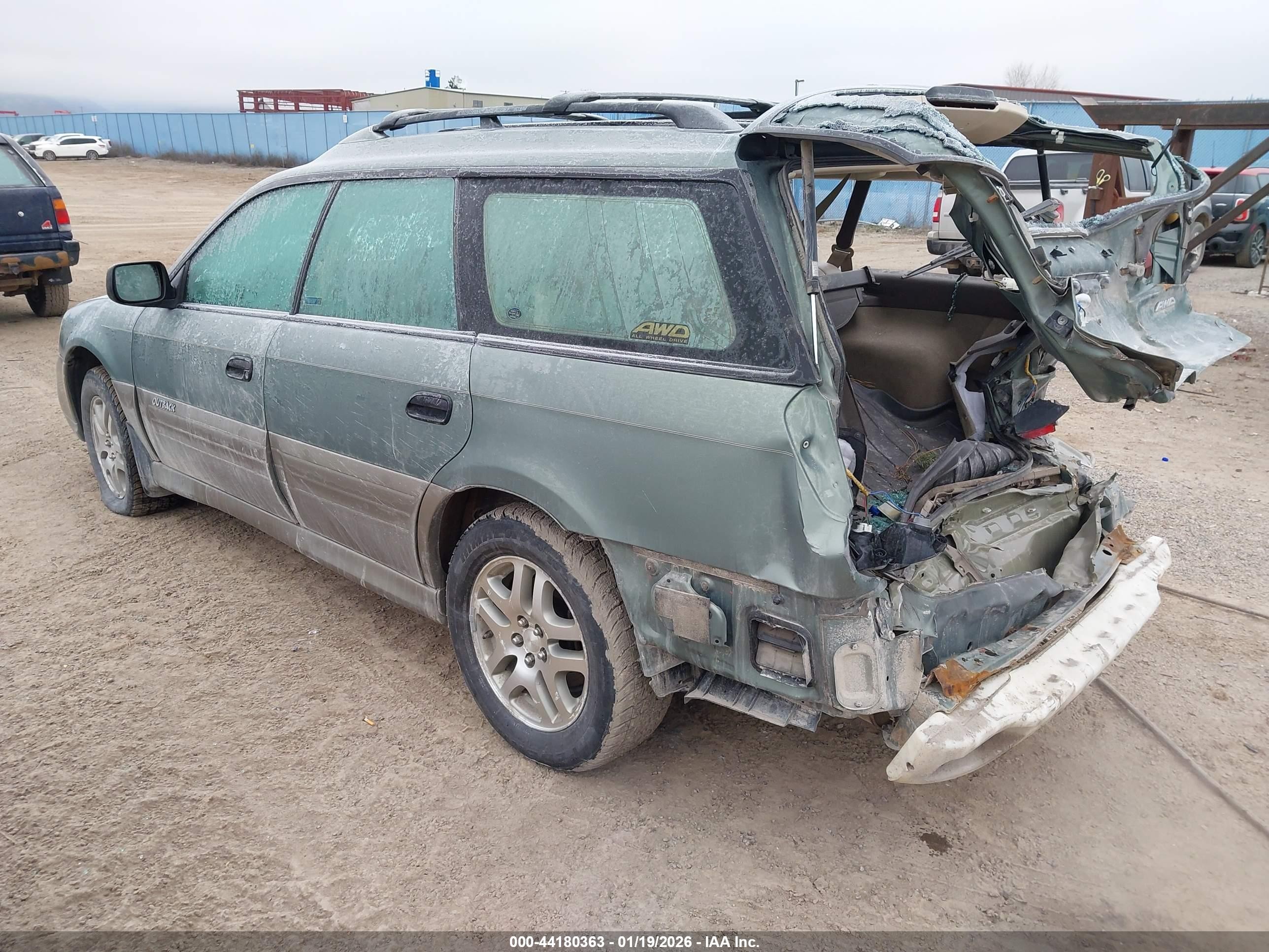 2004 Subaru Outback   Green vin: 4S3BH675647632942