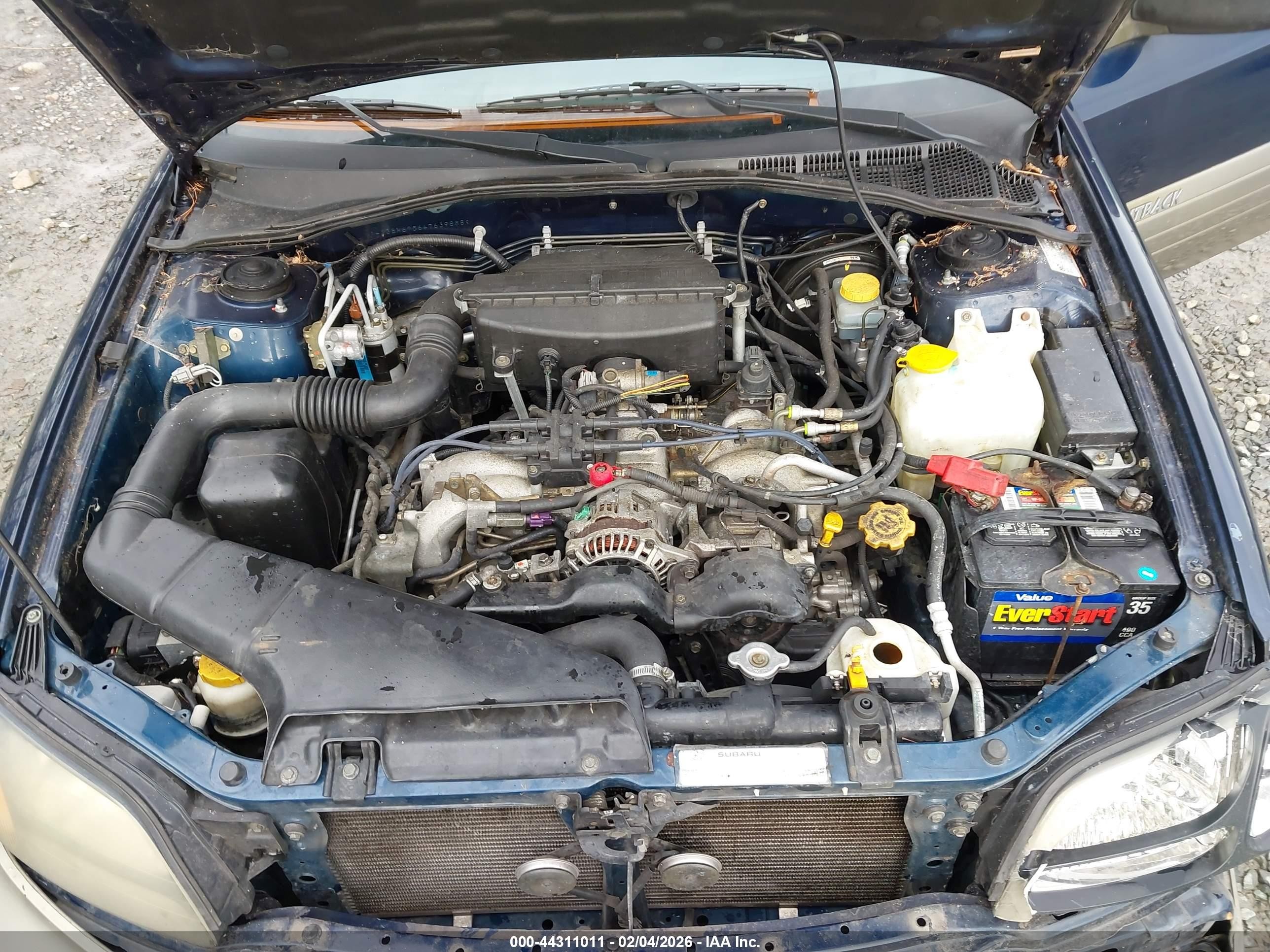 2004 Subaru Outback   Blue vin: 4S3BH675647639888