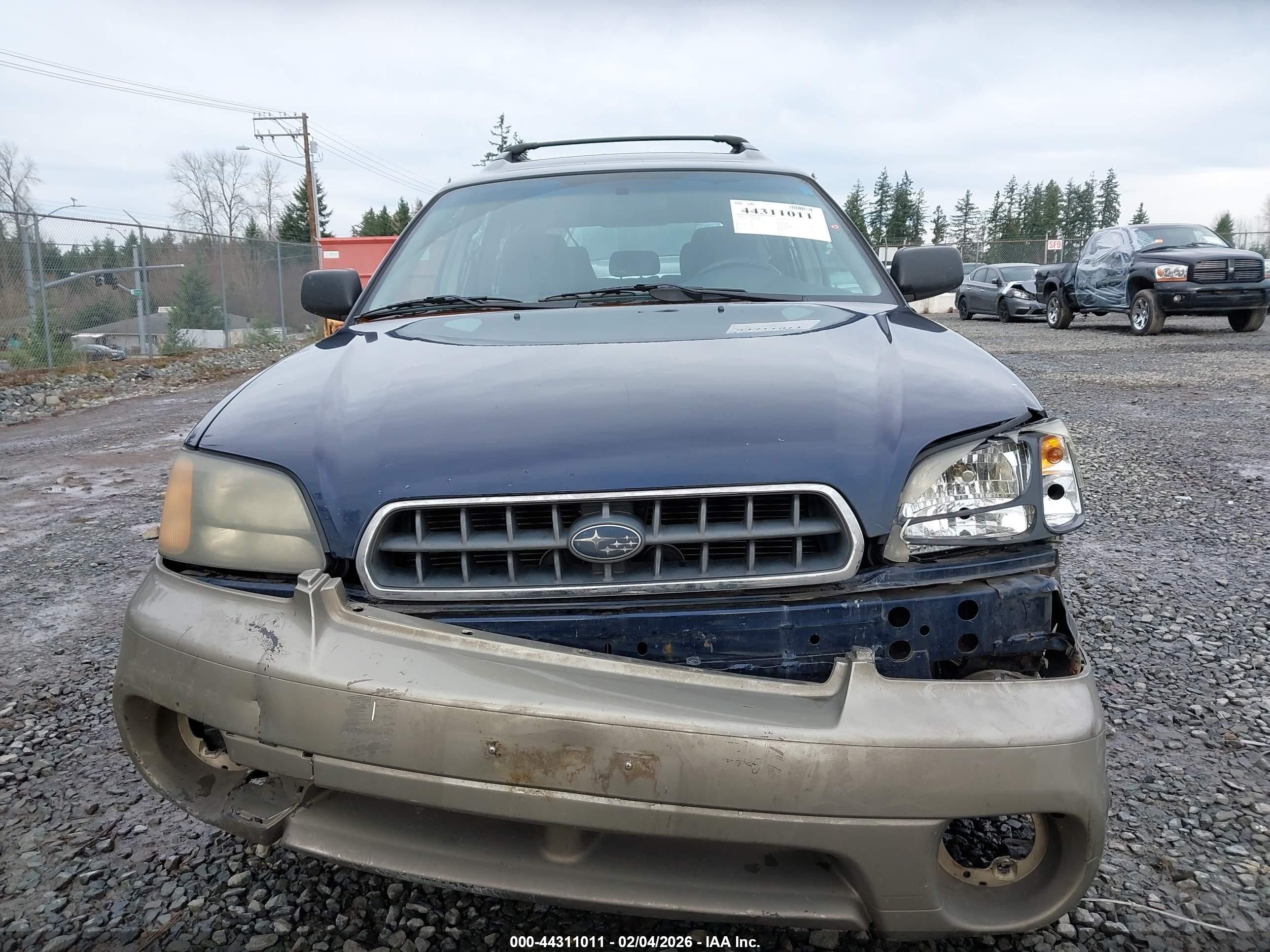 2004 Subaru Outback   Blue vin: 4S3BH675647639888