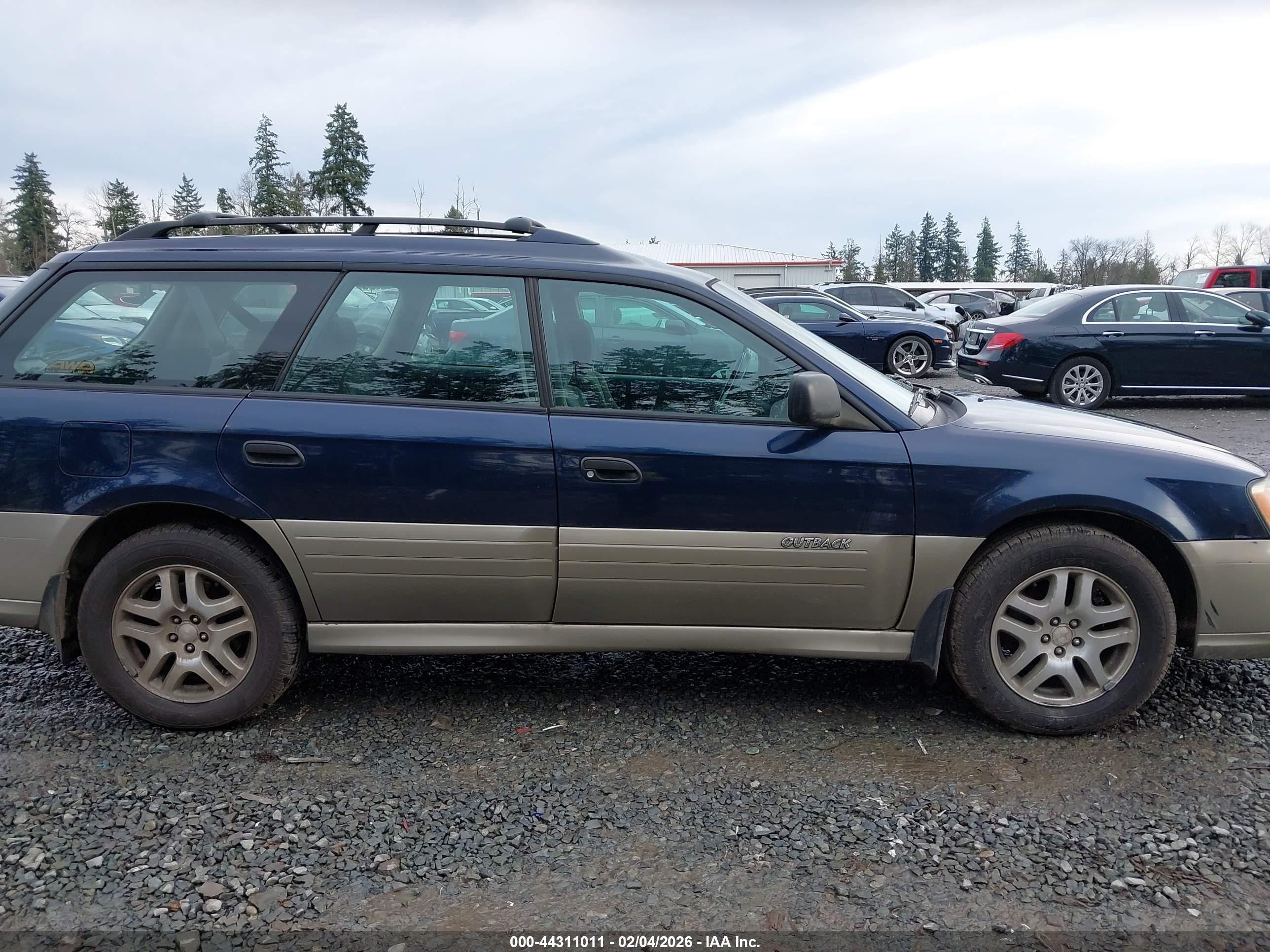 2004 Subaru Outback   Blue vin: 4S3BH675647639888