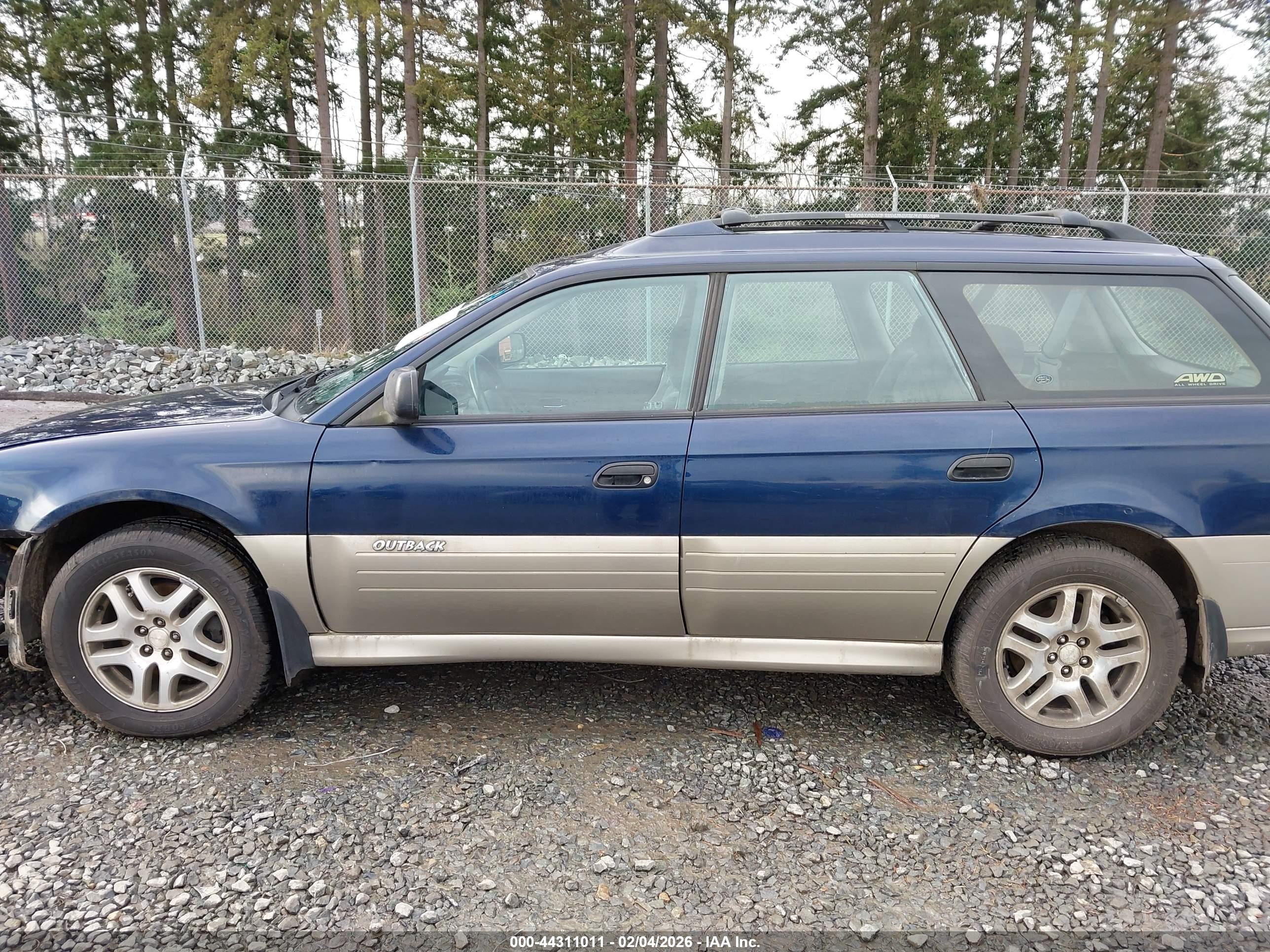 2004 Subaru Outback   Blue vin: 4S3BH675647639888