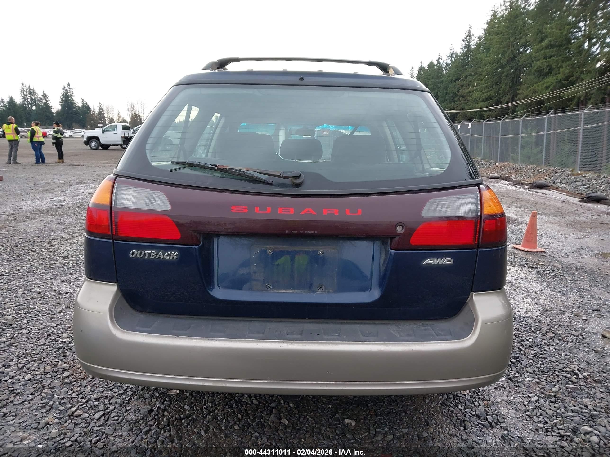 2004 Subaru Outback   Blue vin: 4S3BH675647639888