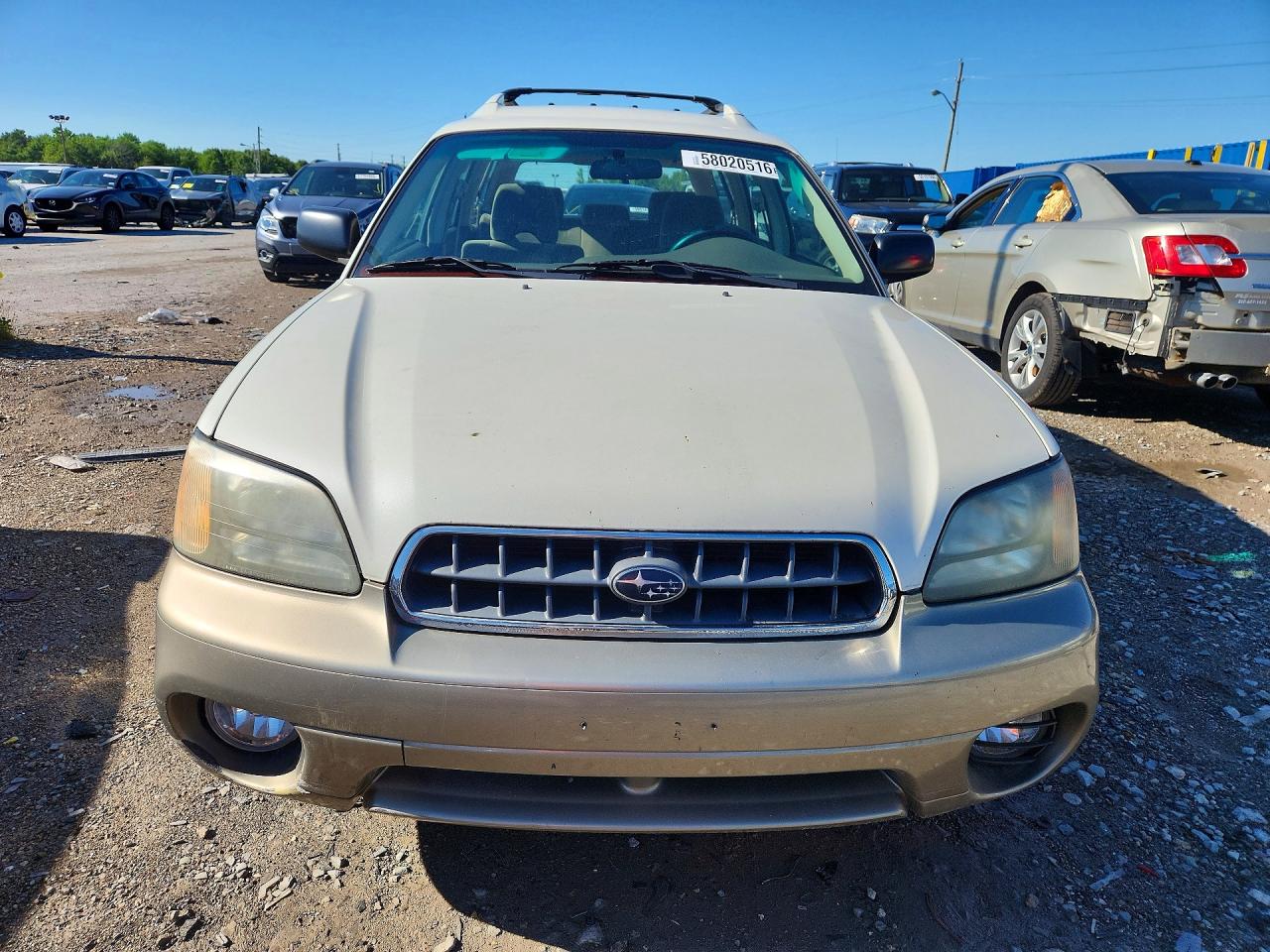 2003 Subaru Outback White vin: 4S3BH675737601388