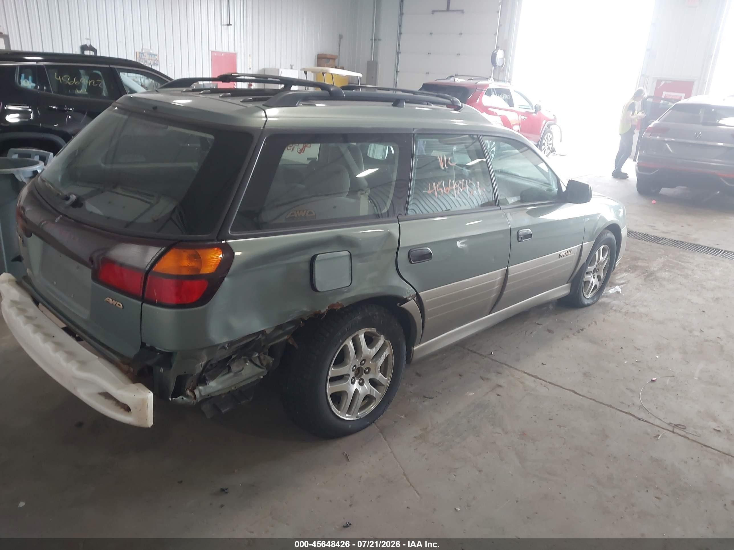 2003 Subaru Outback   Gray vin: 4S3BH675737612973
