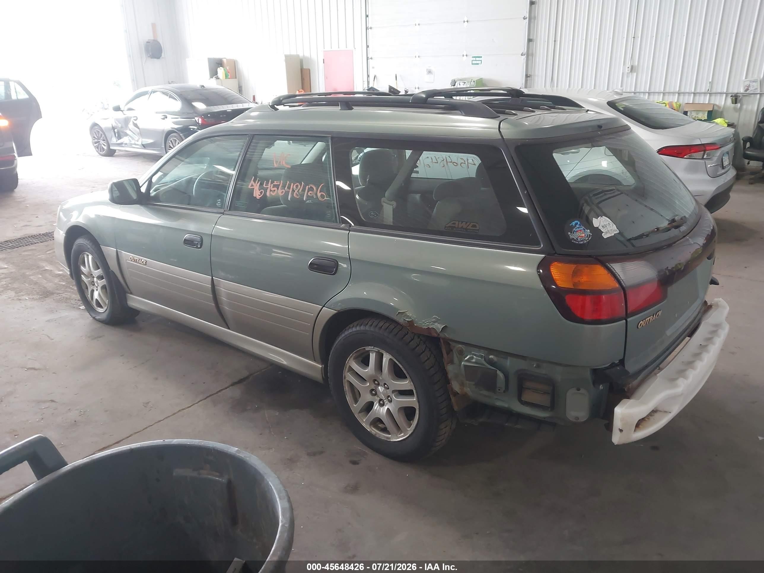 2003 Subaru Outback   Gray vin: 4S3BH675737612973