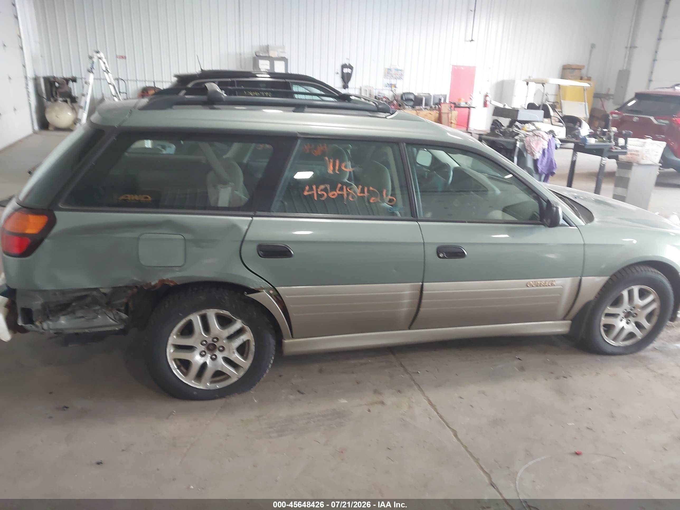 2003 Subaru Outback   Gray vin: 4S3BH675737612973