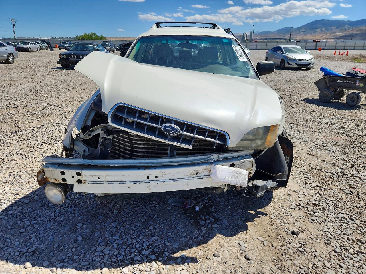 2003 Subaru Legacy Outback Awp White vin: 4S3BH675737628686