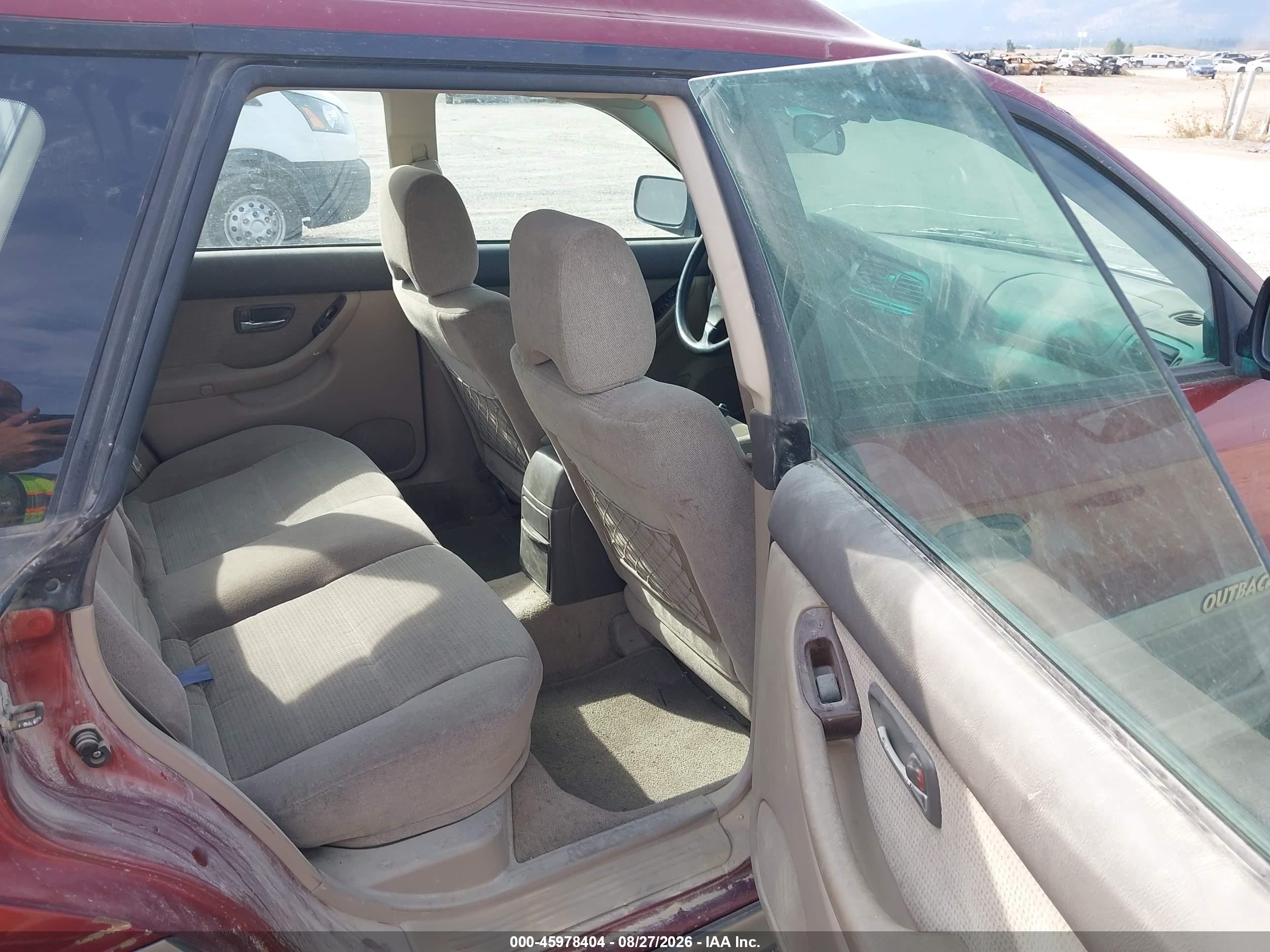 2003 Subaru Outback   Red vin: 4S3BH675737639316