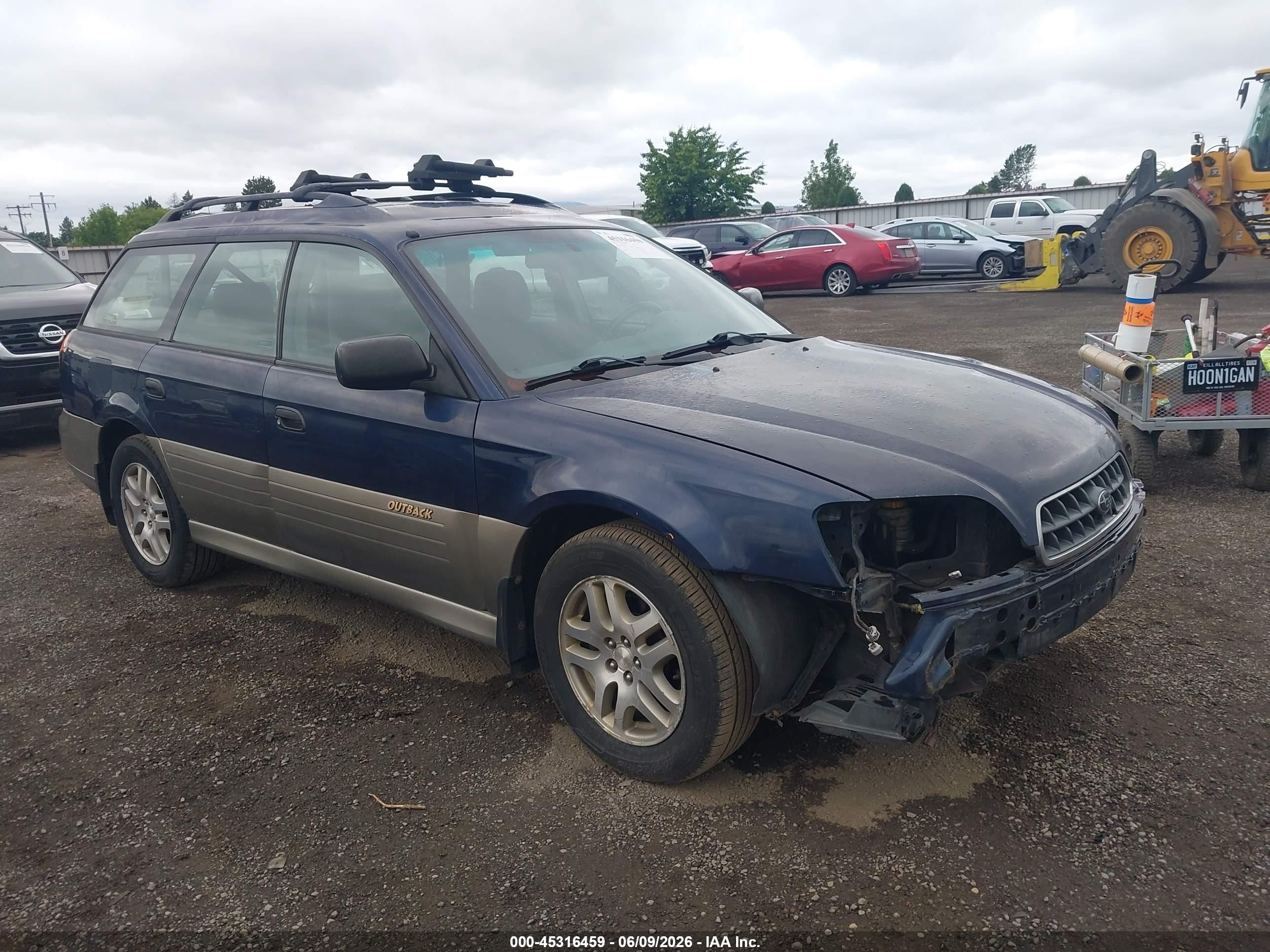2003 Subaru Outback   Blue vin: 4S3BH675737652647