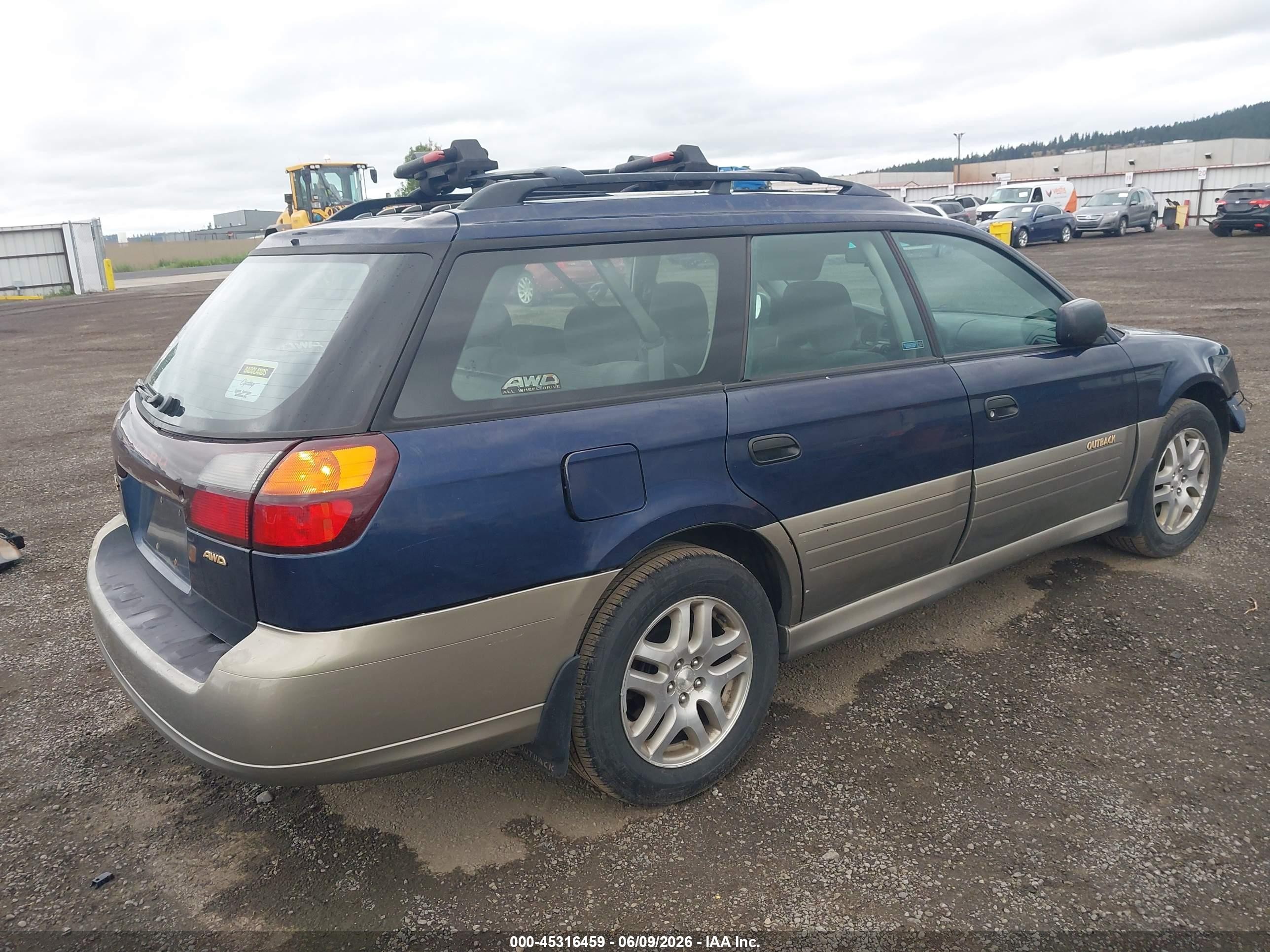 2003 Subaru Outback   Blue vin: 4S3BH675737652647