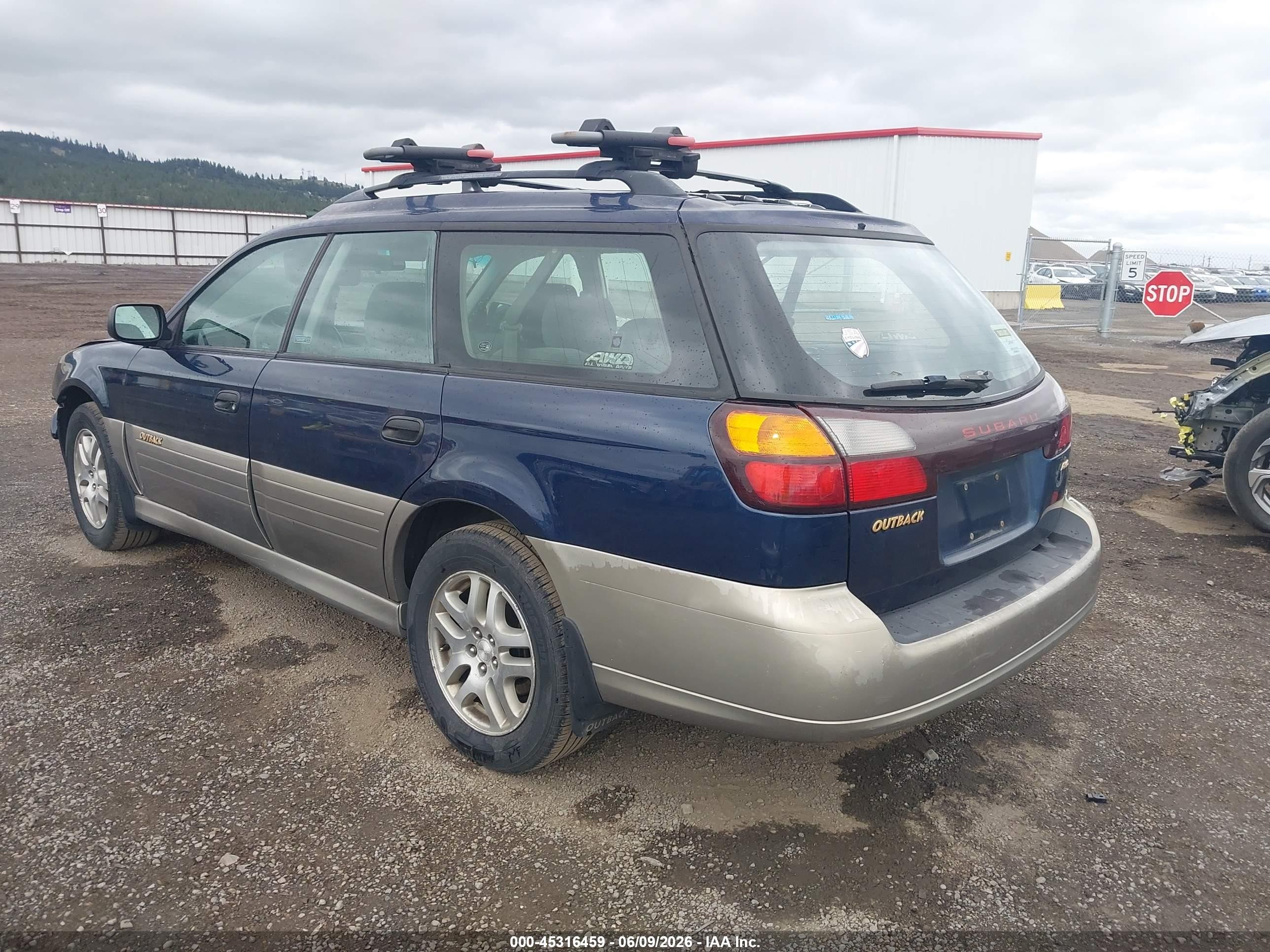 2003 Subaru Outback   Blue vin: 4S3BH675737652647
