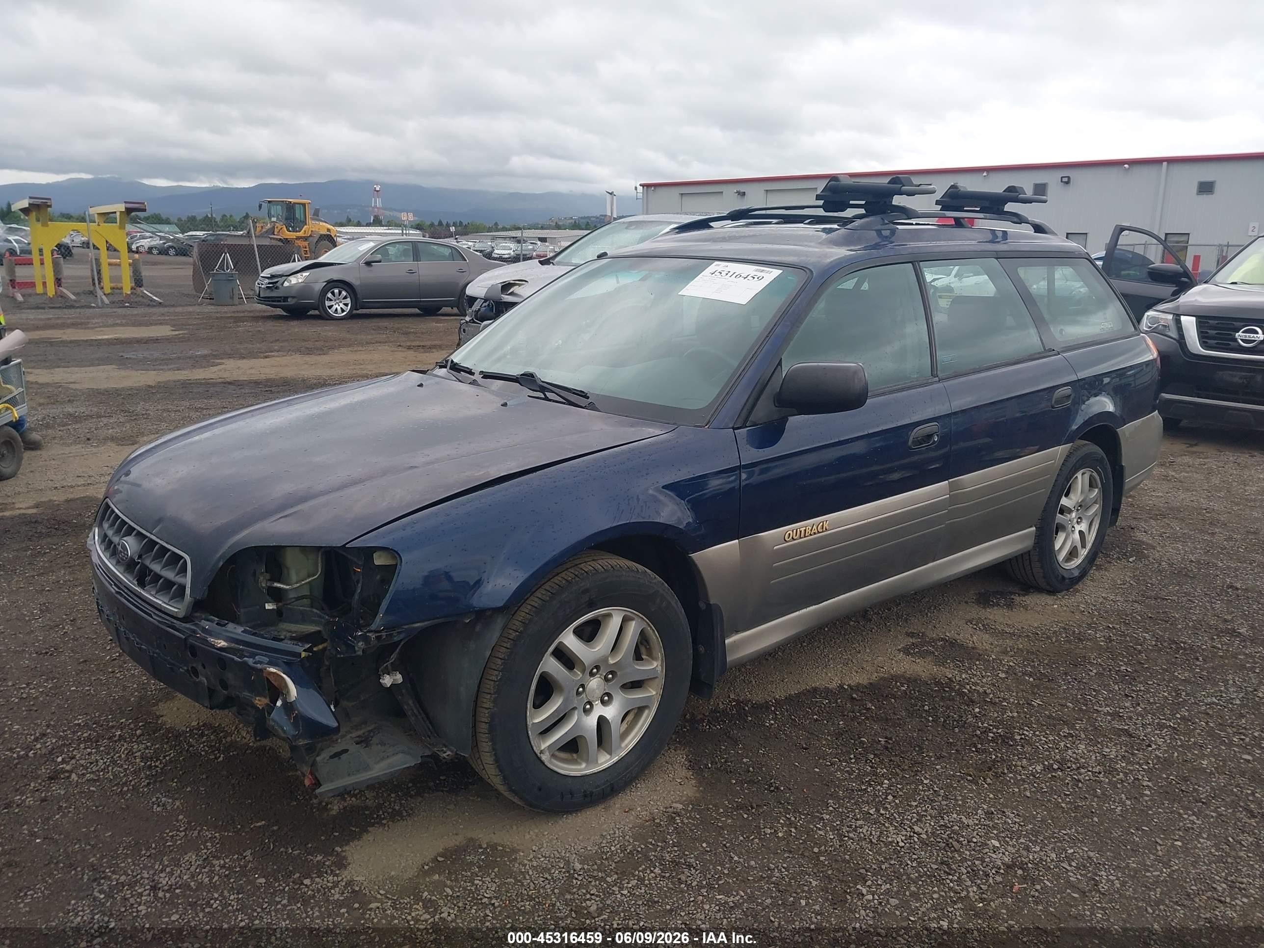 2003 Subaru Outback   Blue vin: 4S3BH675737652647