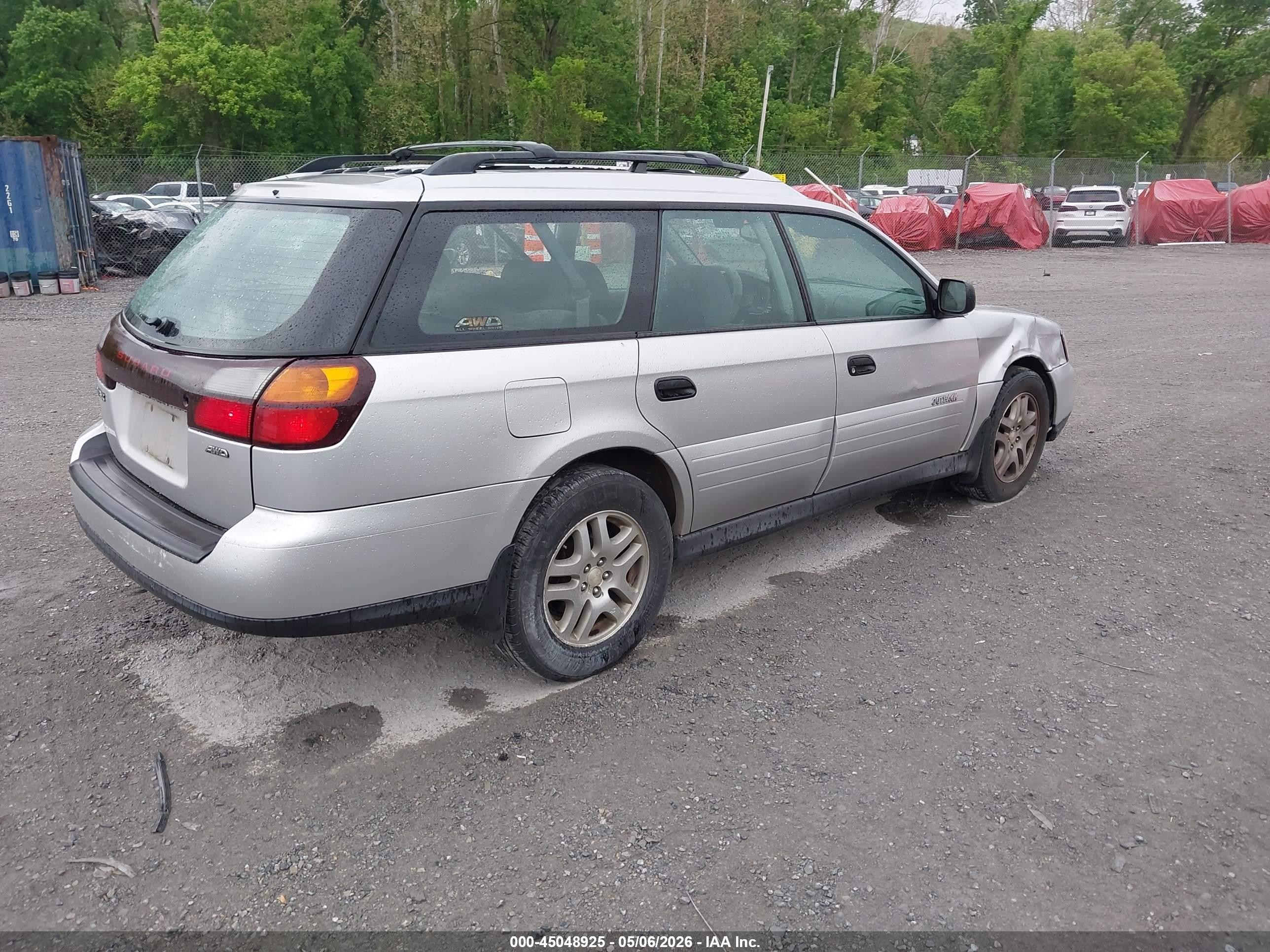 2004 Subaru Outback   Silver vin: 4S3BH675747635011
