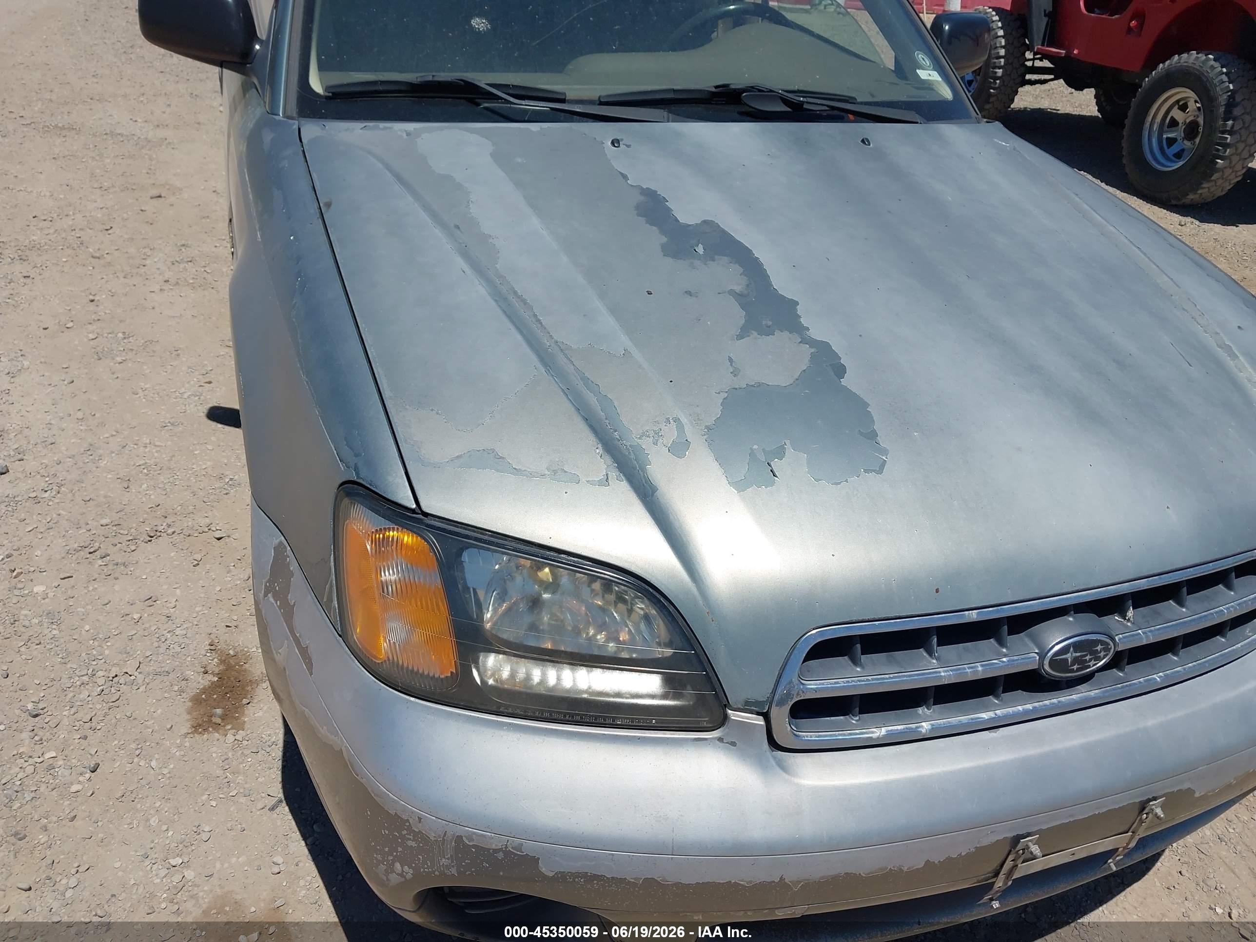 2001 Subaru Outback   Light Blue vin: 4S3BH675817621002