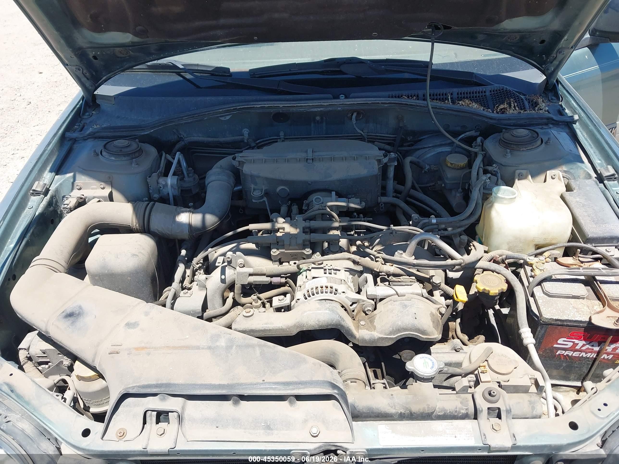 2001 Subaru Outback   Light Blue vin: 4S3BH675817621002