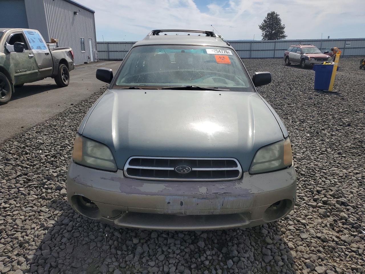 2001 Subaru Legacy Outback Awp Green vin: 4S3BH675817643064