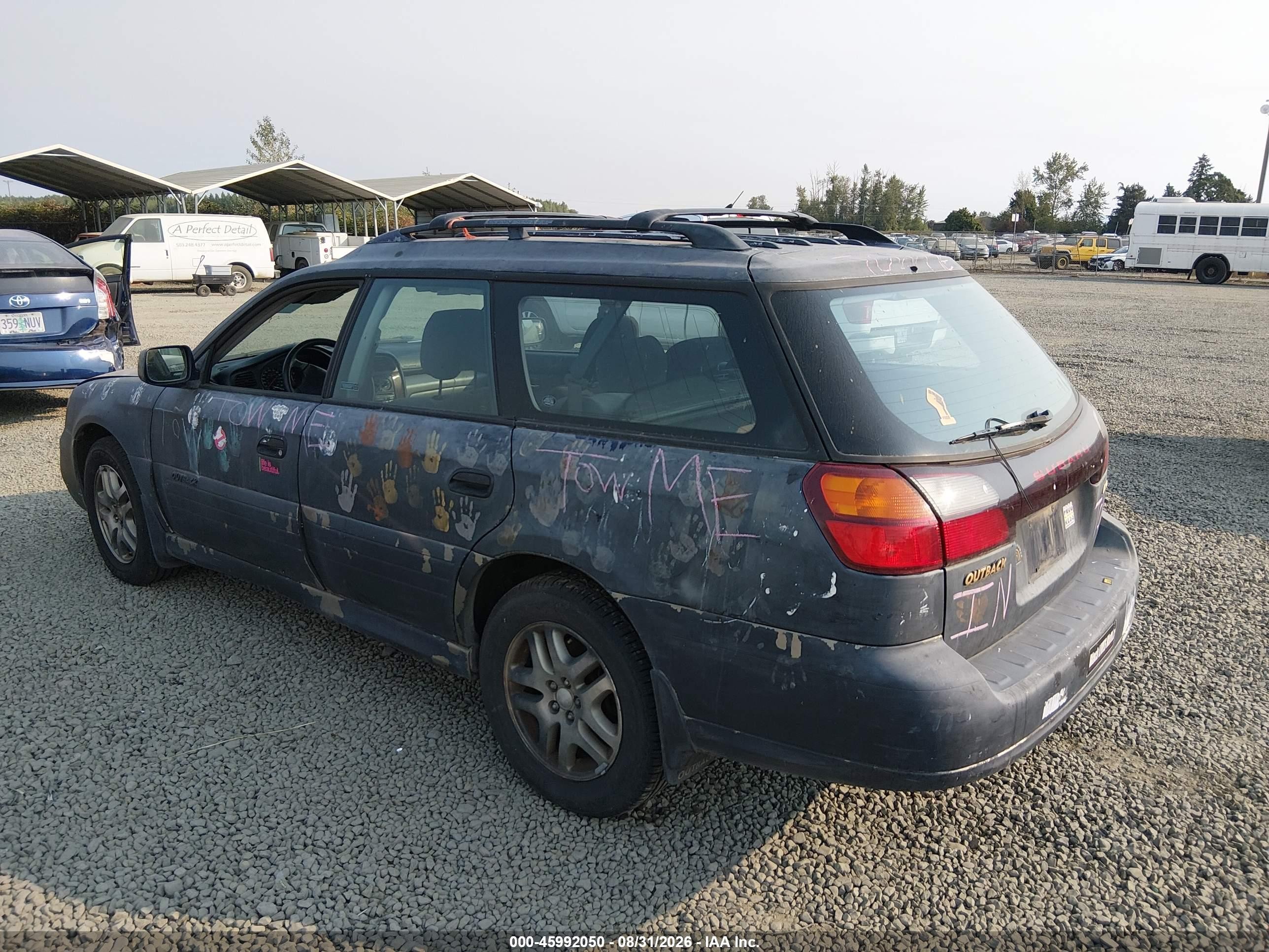 2003 Subaru Outback   Black vin: 4S3BH675837650731