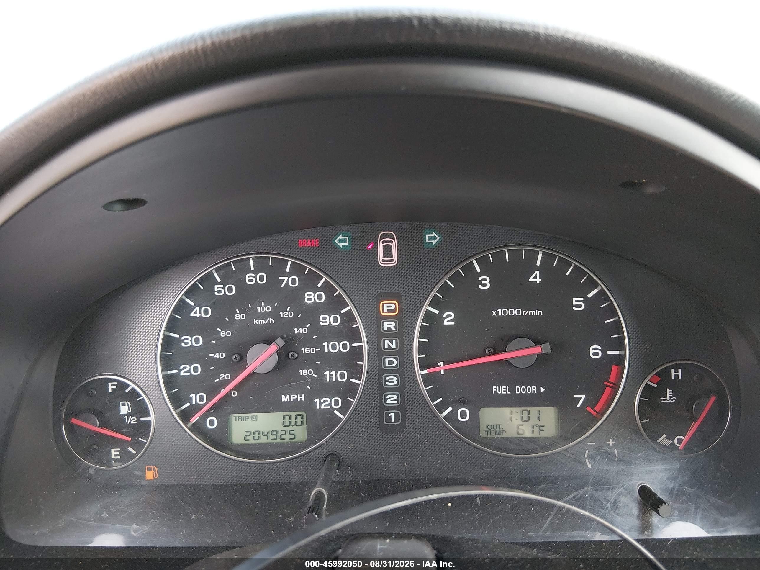 2003 Subaru Outback   Black vin: 4S3BH675837650731