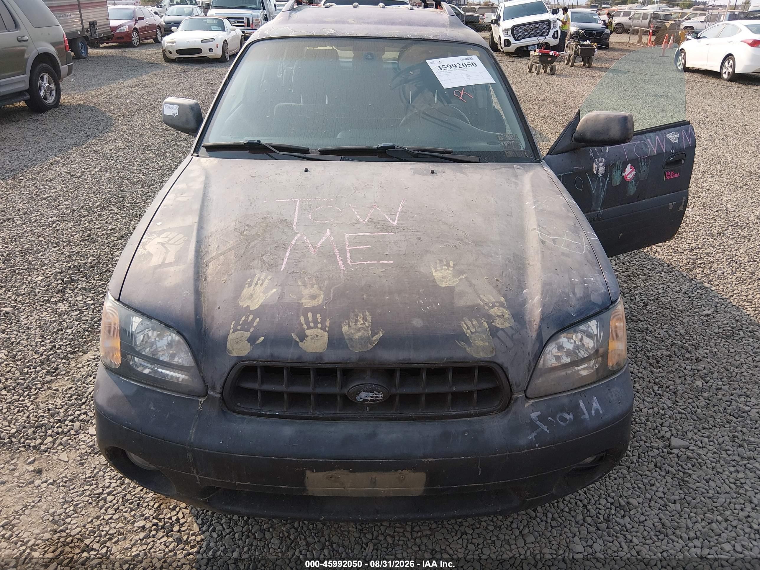 2003 Subaru Outback   Black vin: 4S3BH675837650731