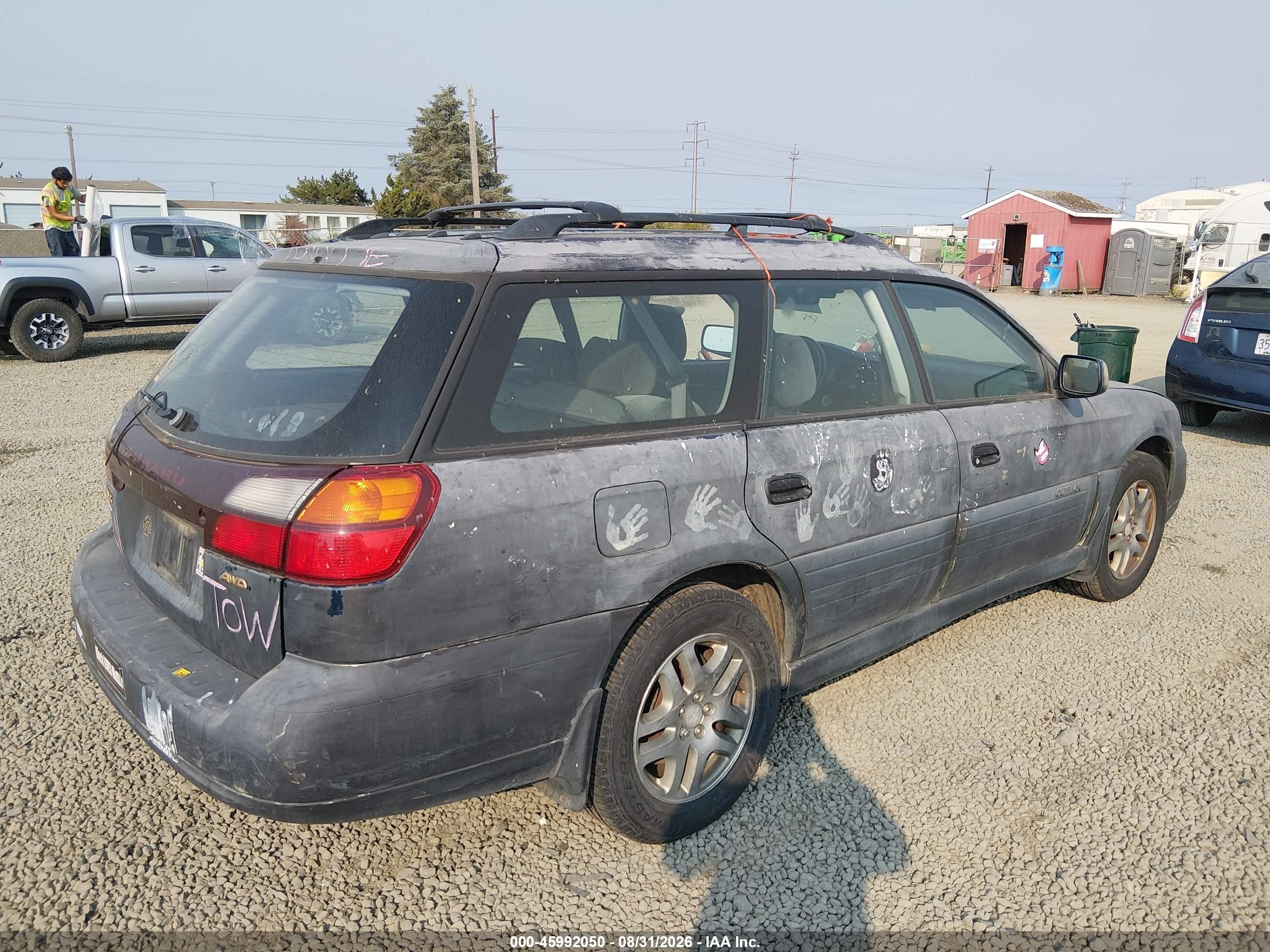 2003 Subaru Outback   Black vin: 4S3BH675837650731