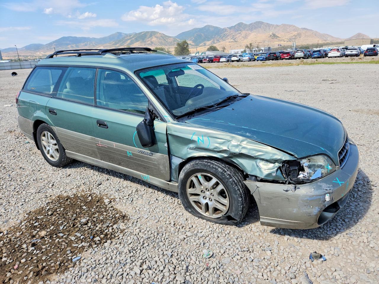 2004 Subaru Legacy Outback Awp Green vin: 4S3BH675846609605