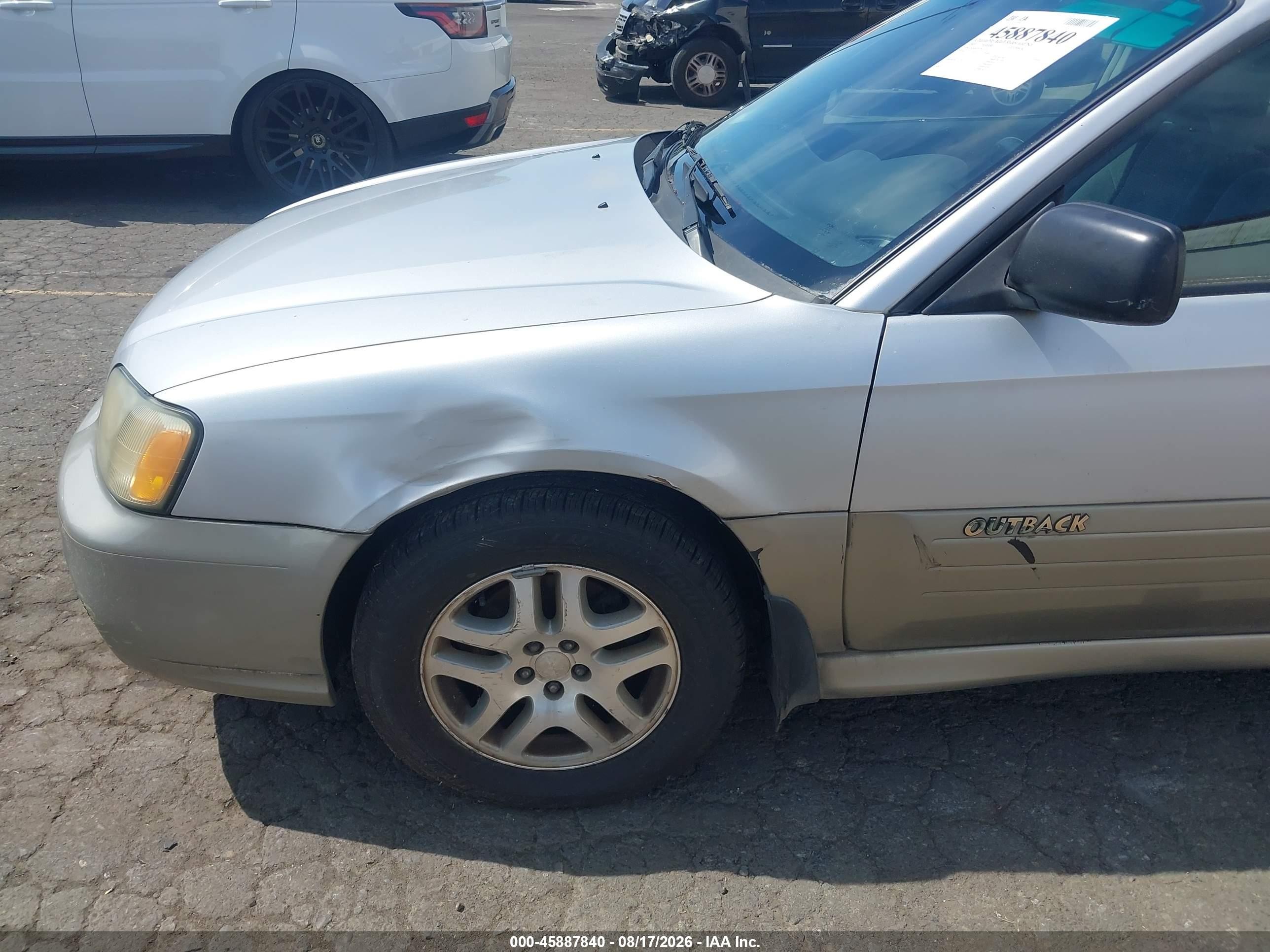 2003 Subaru Outback   Silver vin: 4S3BH675937615325