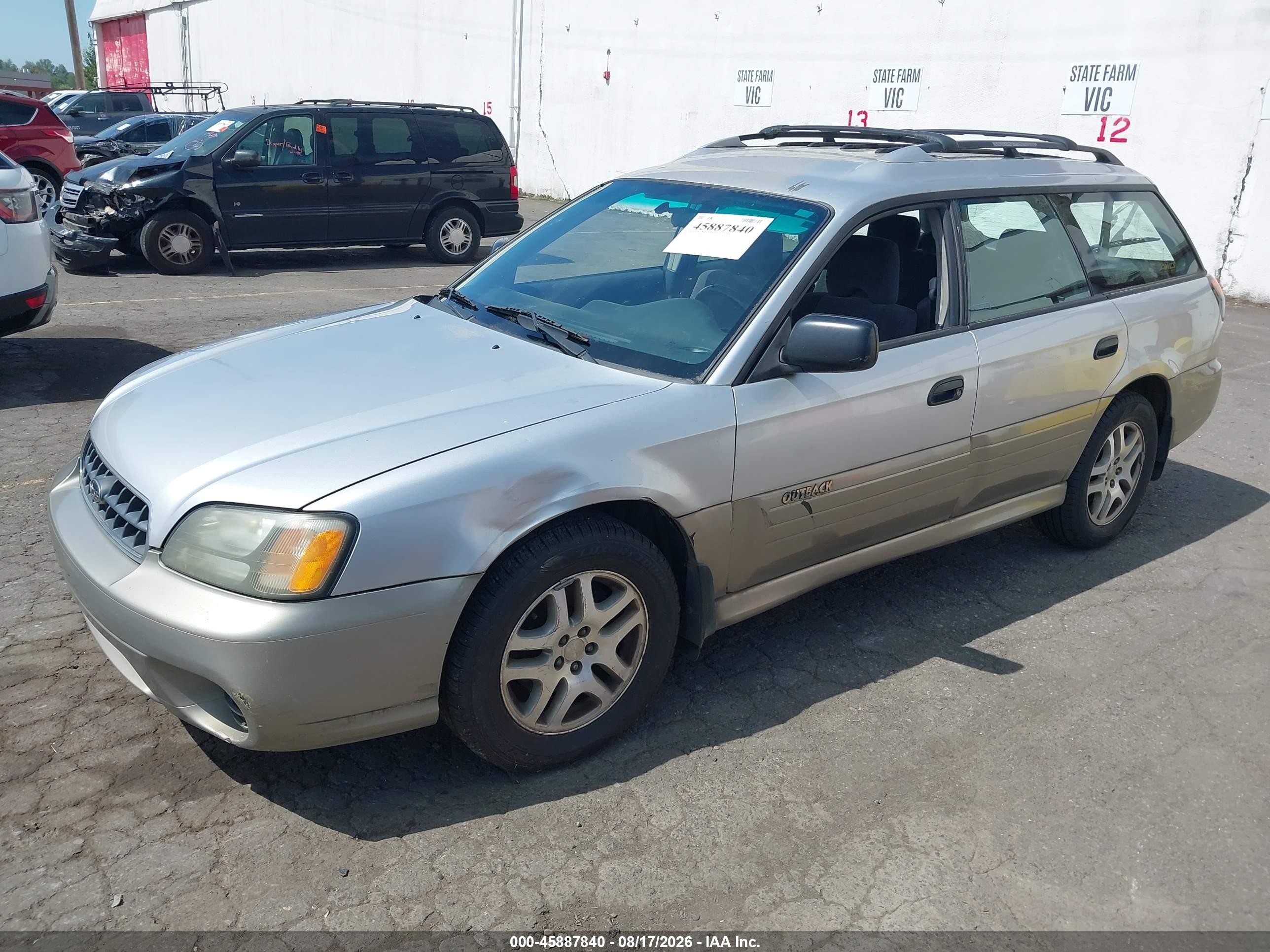 2003 Subaru Outback   Silver vin: 4S3BH675937615325