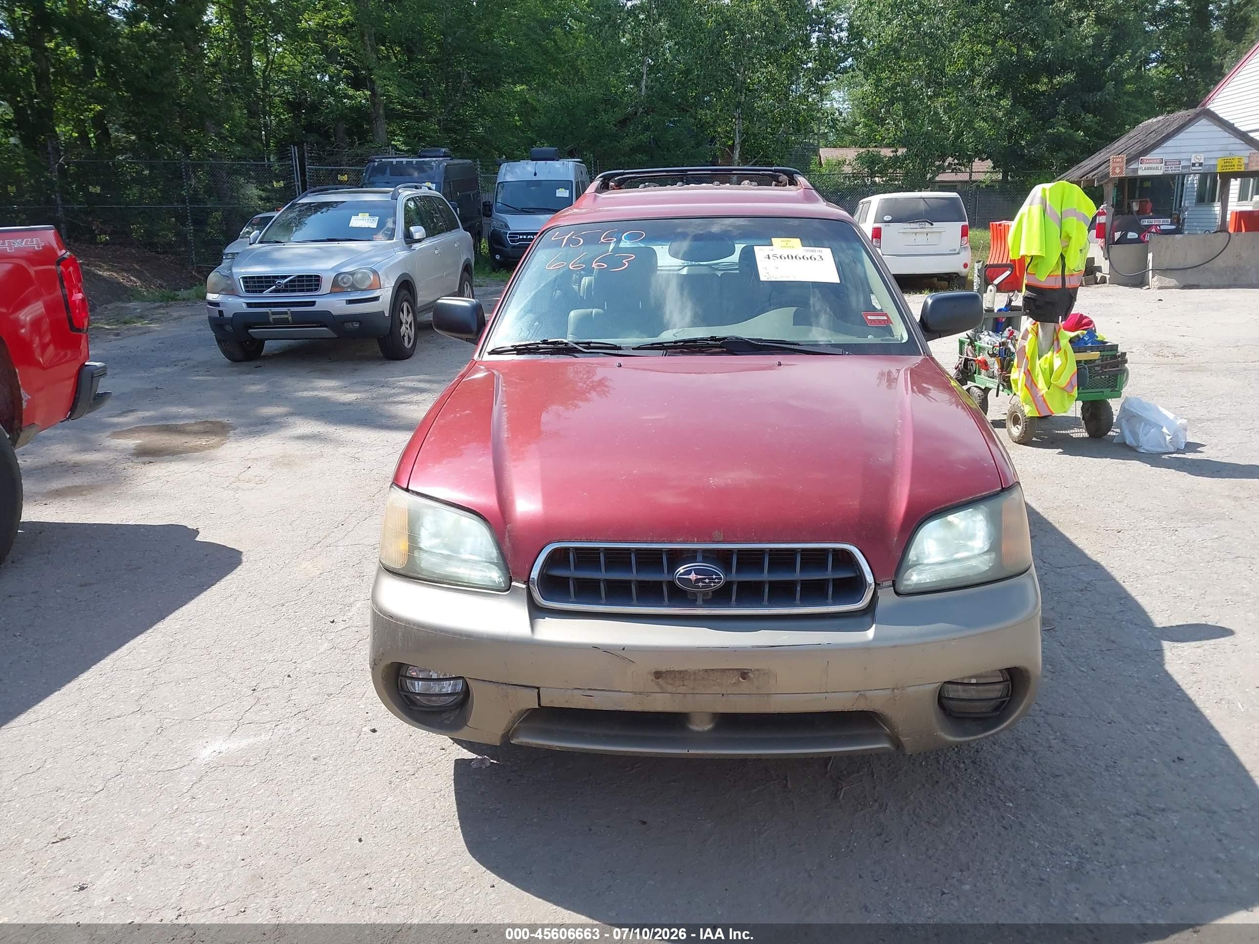 2004 Subaru Outback   Burgundy vin: 4S3BH675947631008
