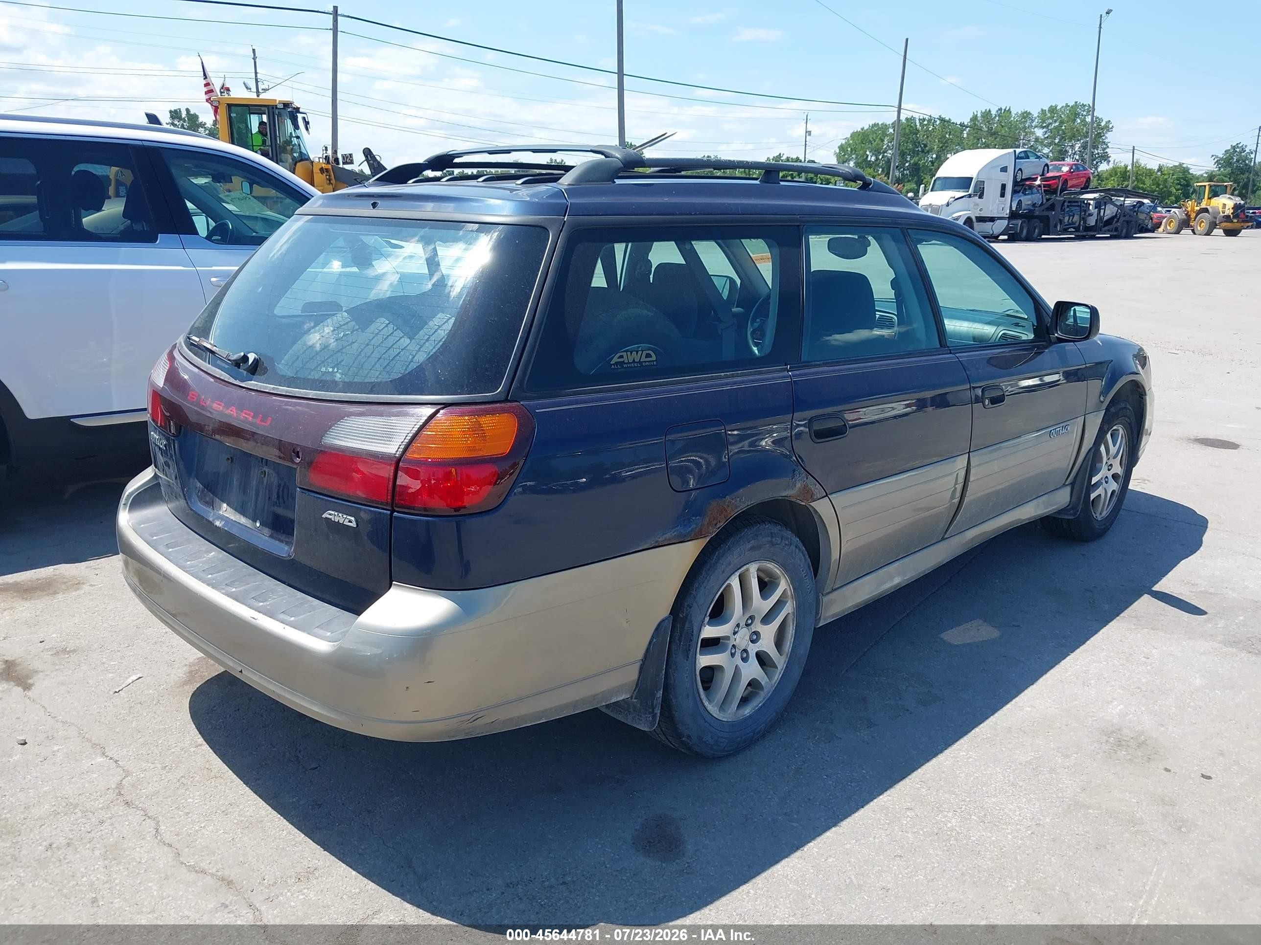 2004 Subaru Outback   Blue vin: 4S3BH675947633678