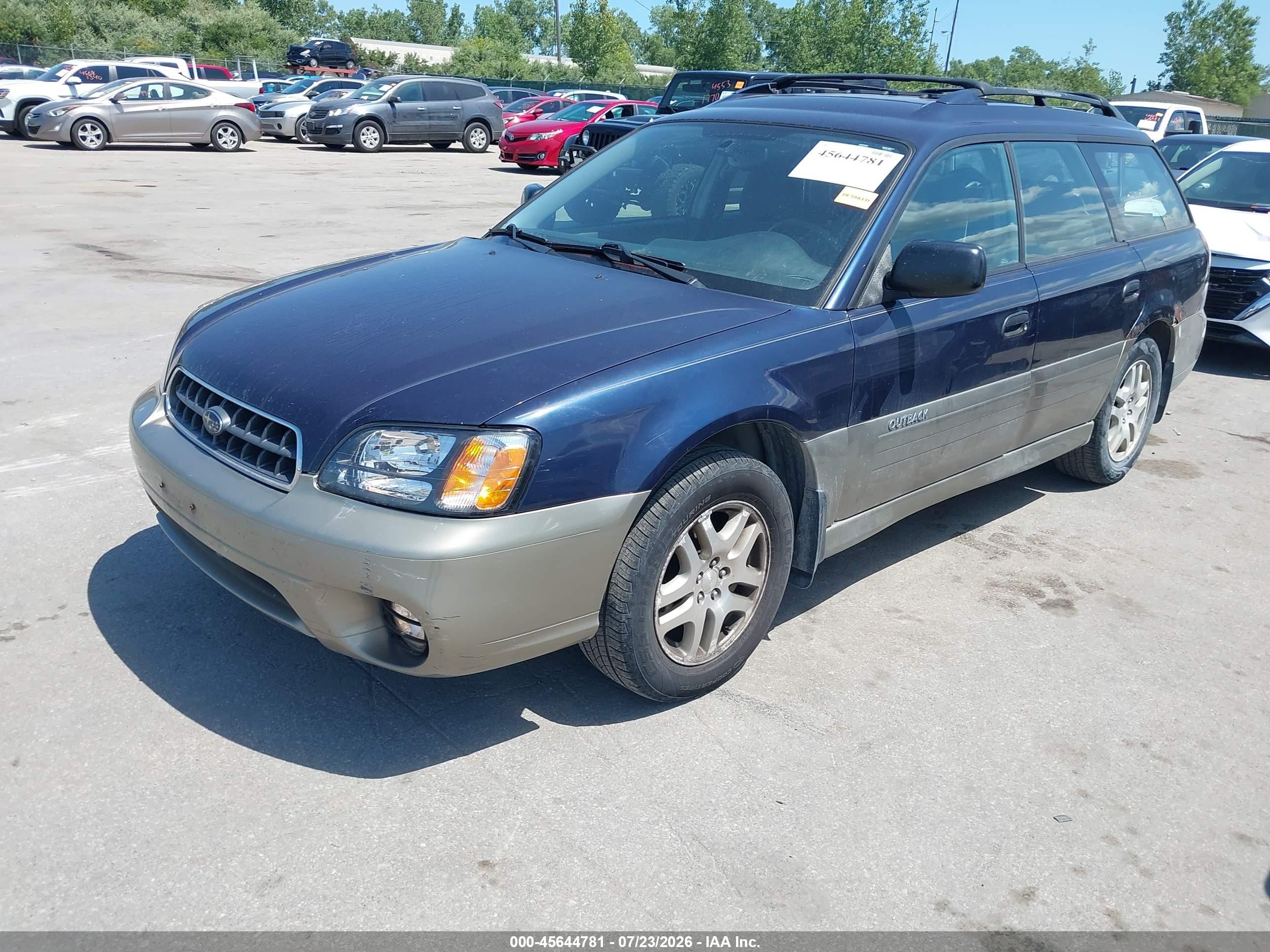 2004 Subaru Outback   Blue vin: 4S3BH675947633678