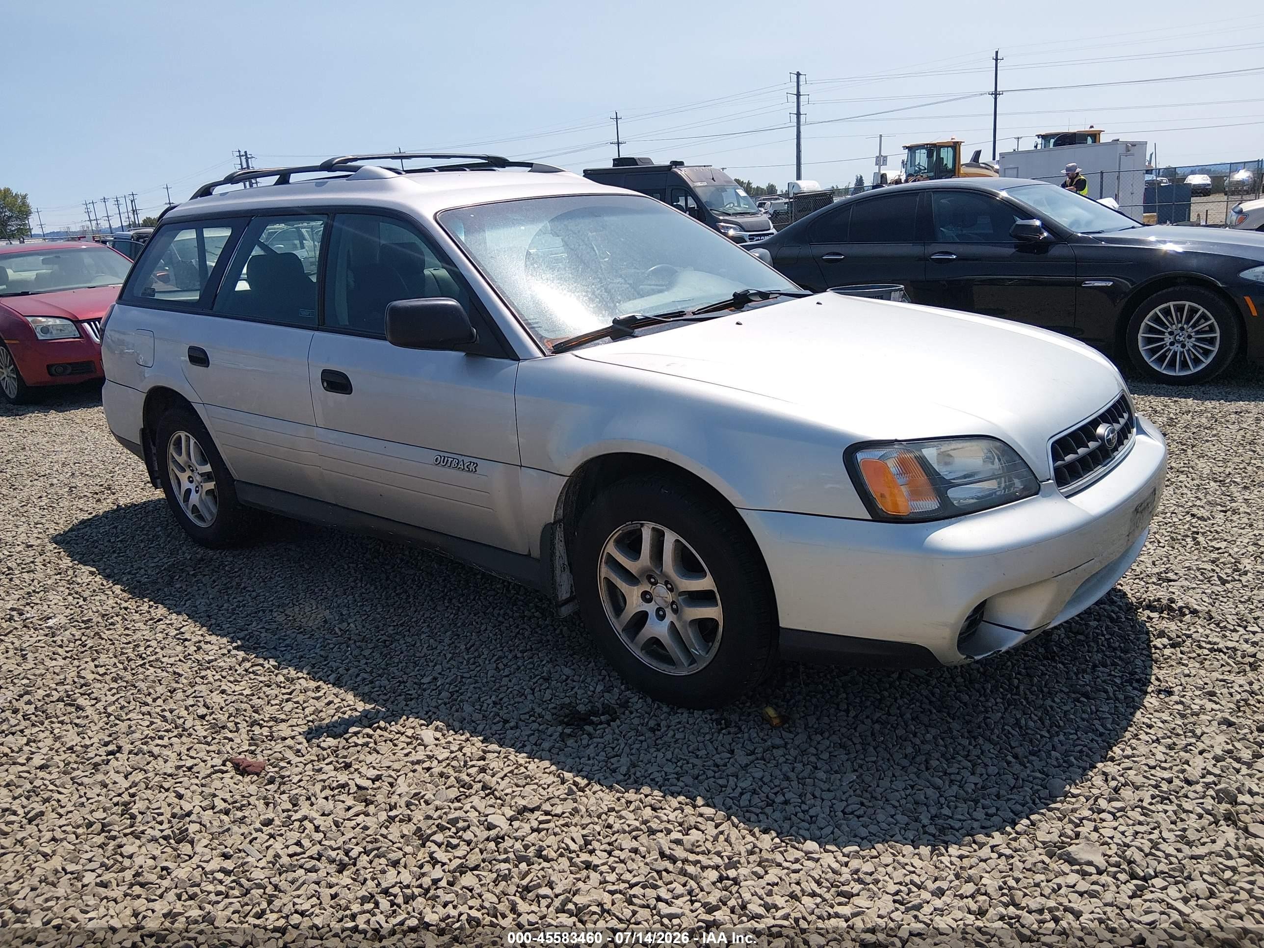 2004 Subaru Outback   Silver vin: 4S3BH675947638136