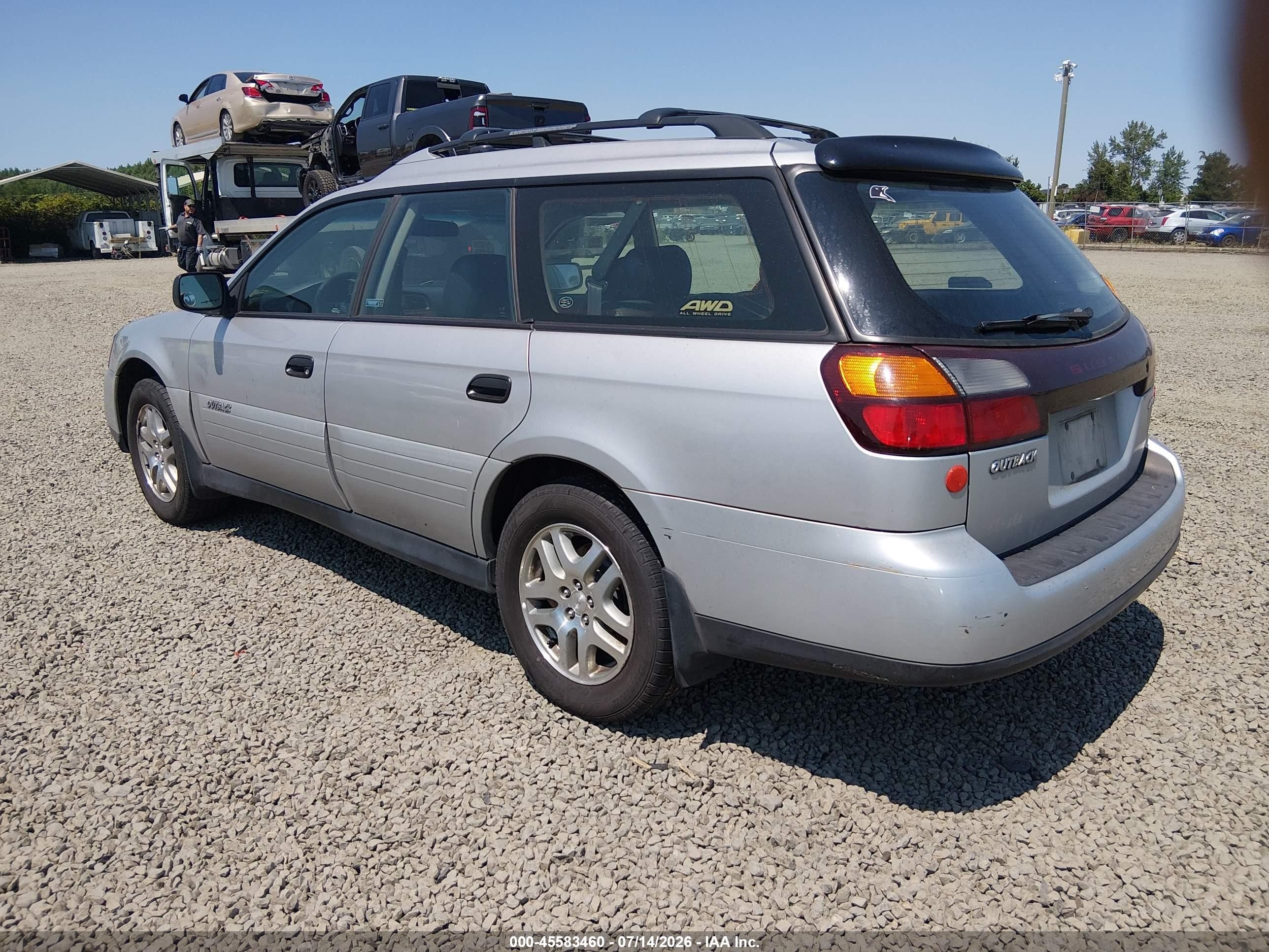 2004 Subaru Outback   Silver vin: 4S3BH675947638136