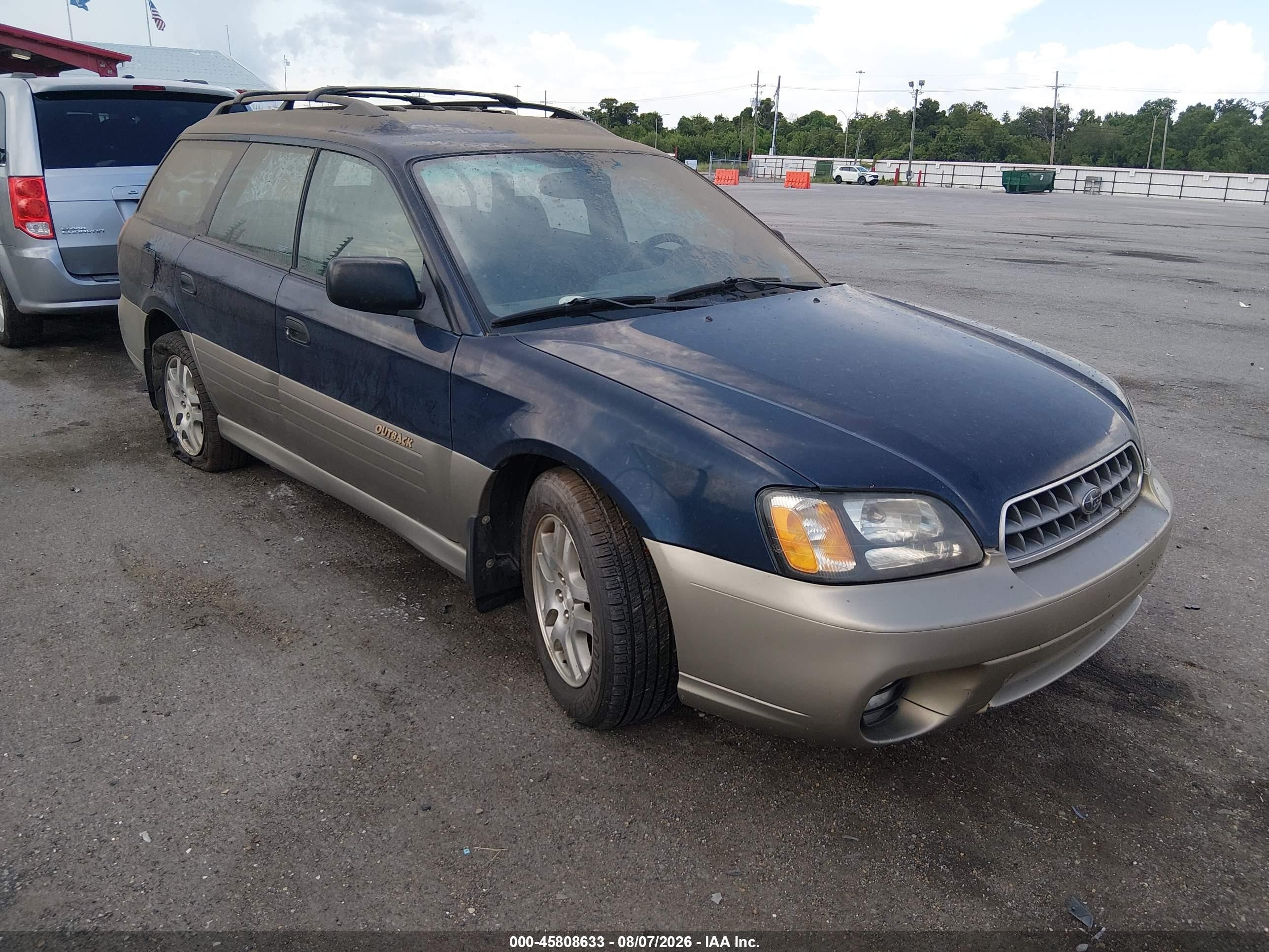 2003 Subaru Legacy Outback Awp Blue vin: 4S3BH675X36631202