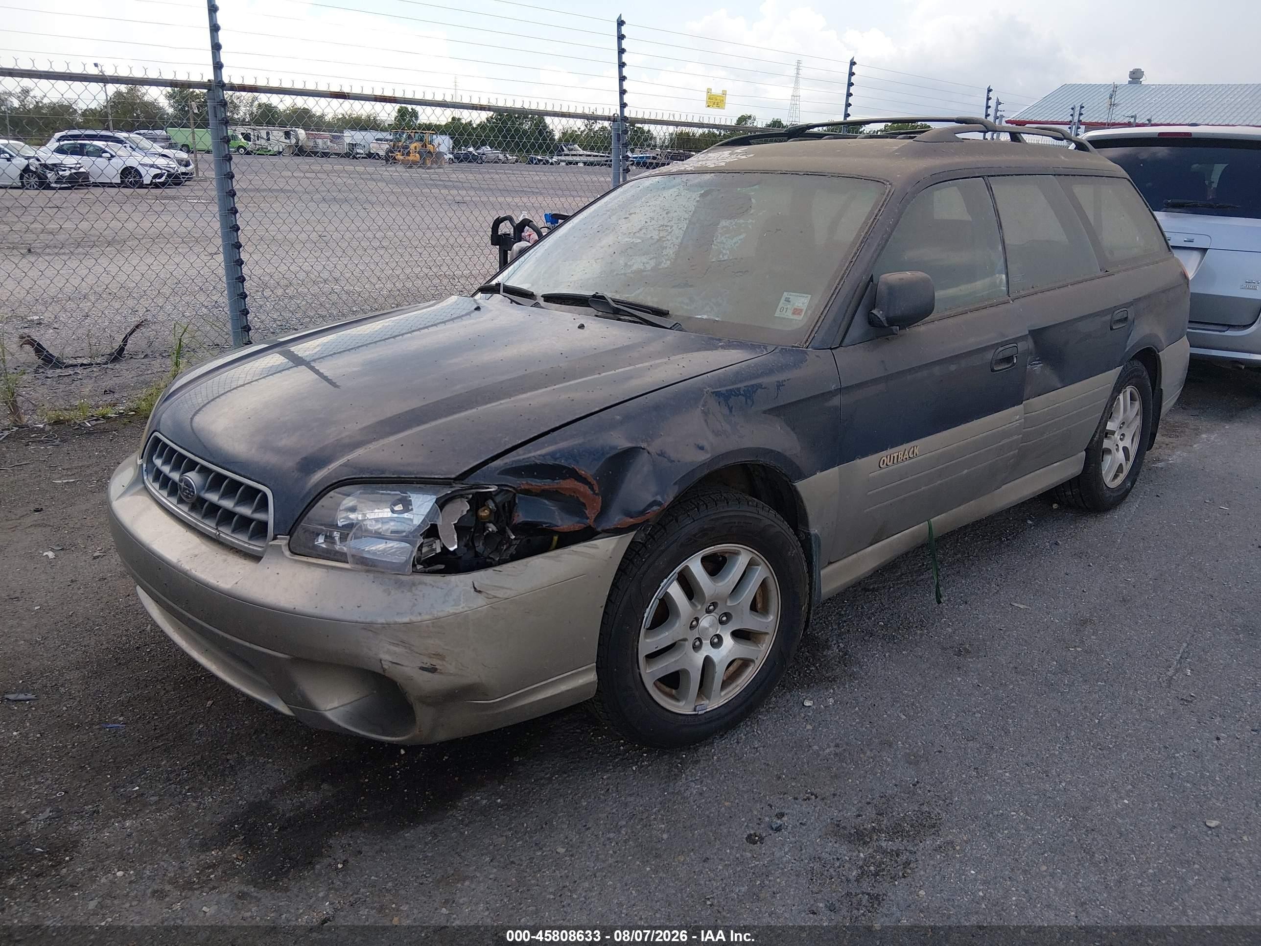 2003 Subaru Legacy Outback Awp Синий vin: 4S3BH675X36631202