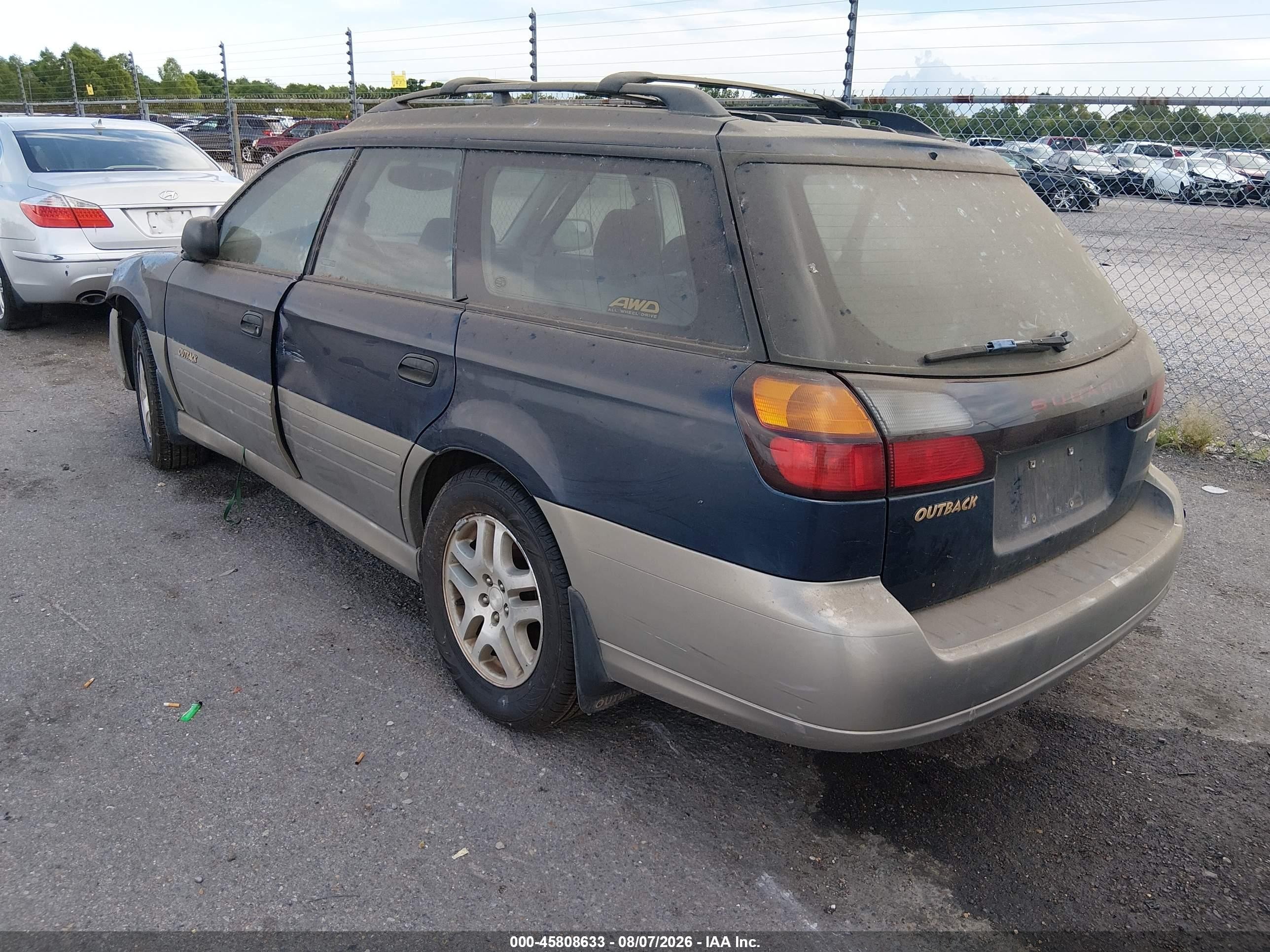2003 Subaru Legacy Outback Awp Синий vin: 4S3BH675X36631202