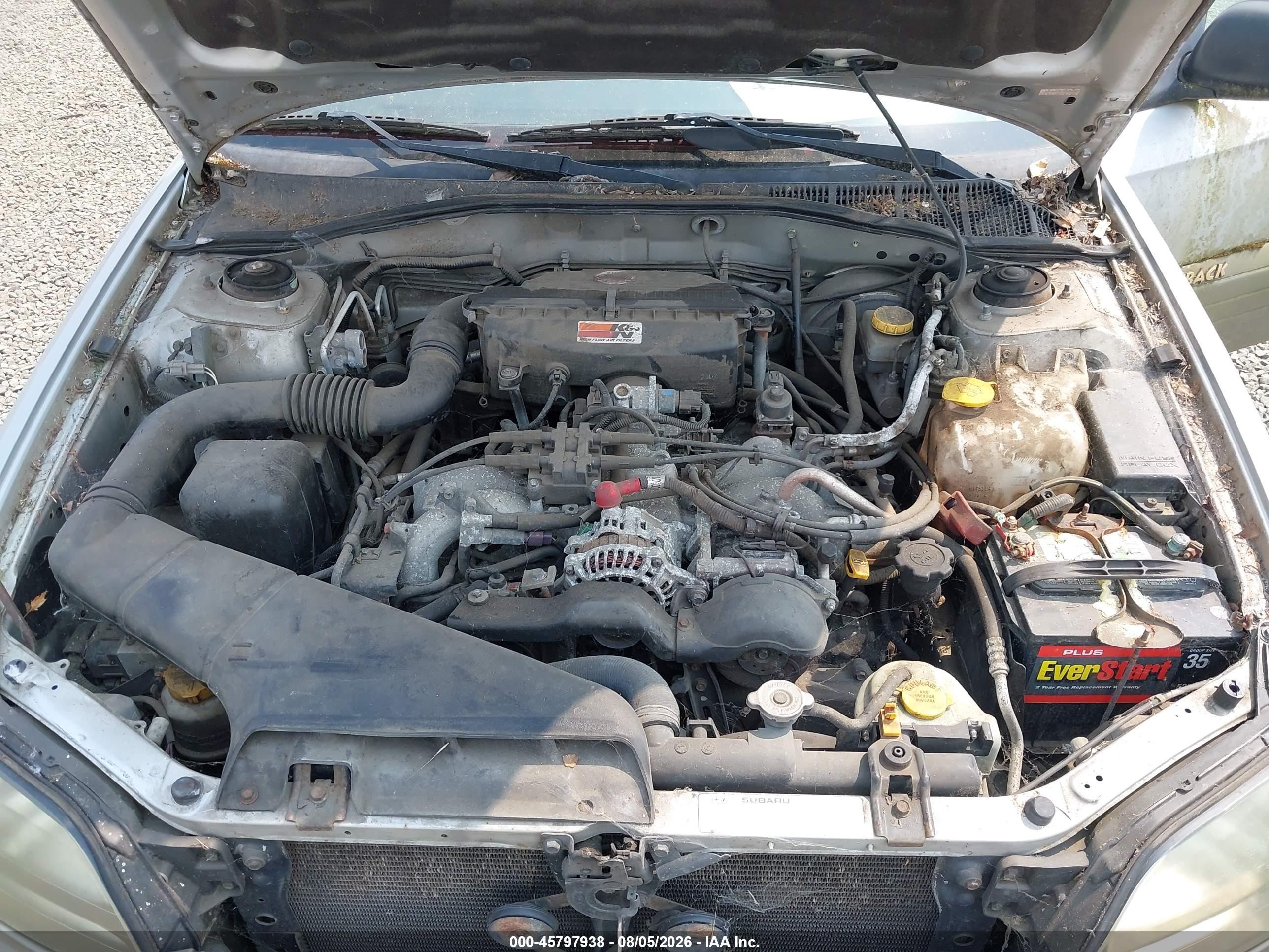 2003 Subaru Outback   Silver vin: 4S3BH675X37615835