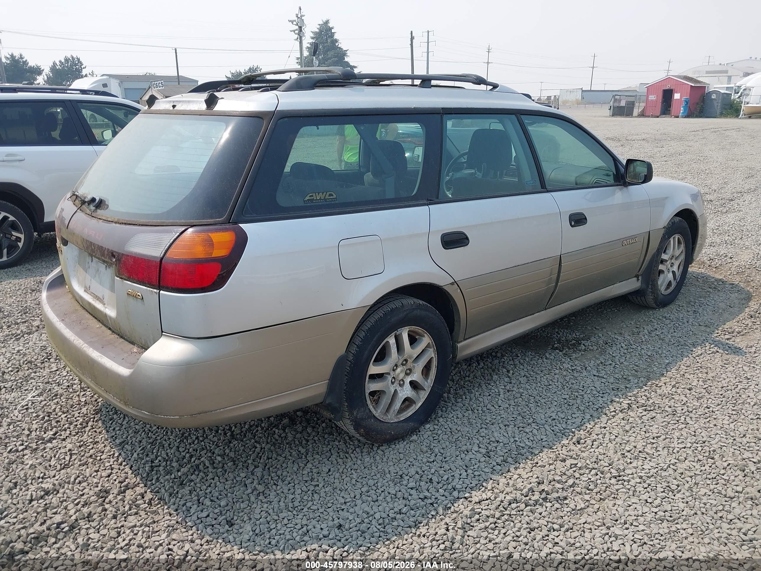 2003 Subaru Outback   Silver vin: 4S3BH675X37615835
