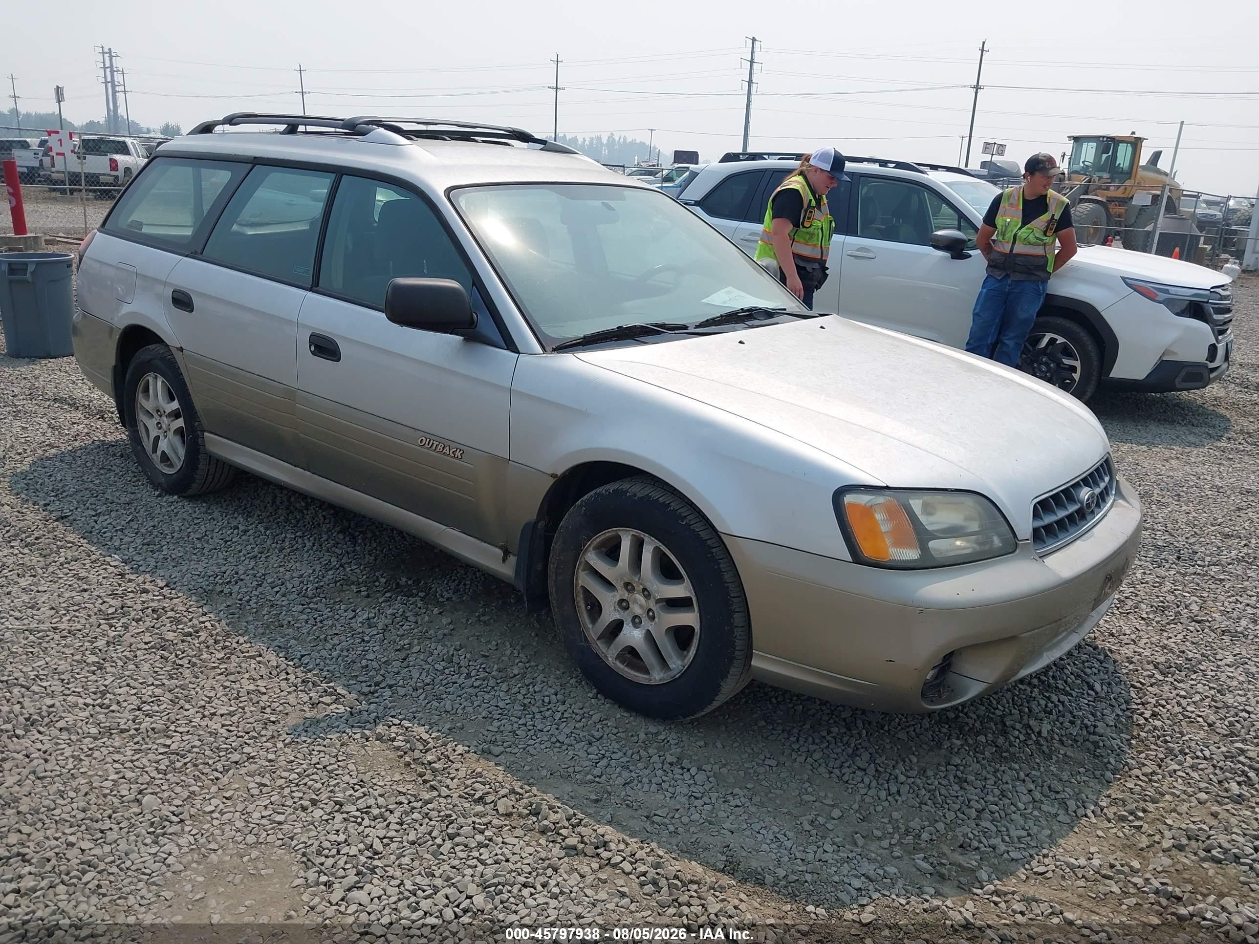 2003 Subaru Outback   Silver vin: 4S3BH675X37615835