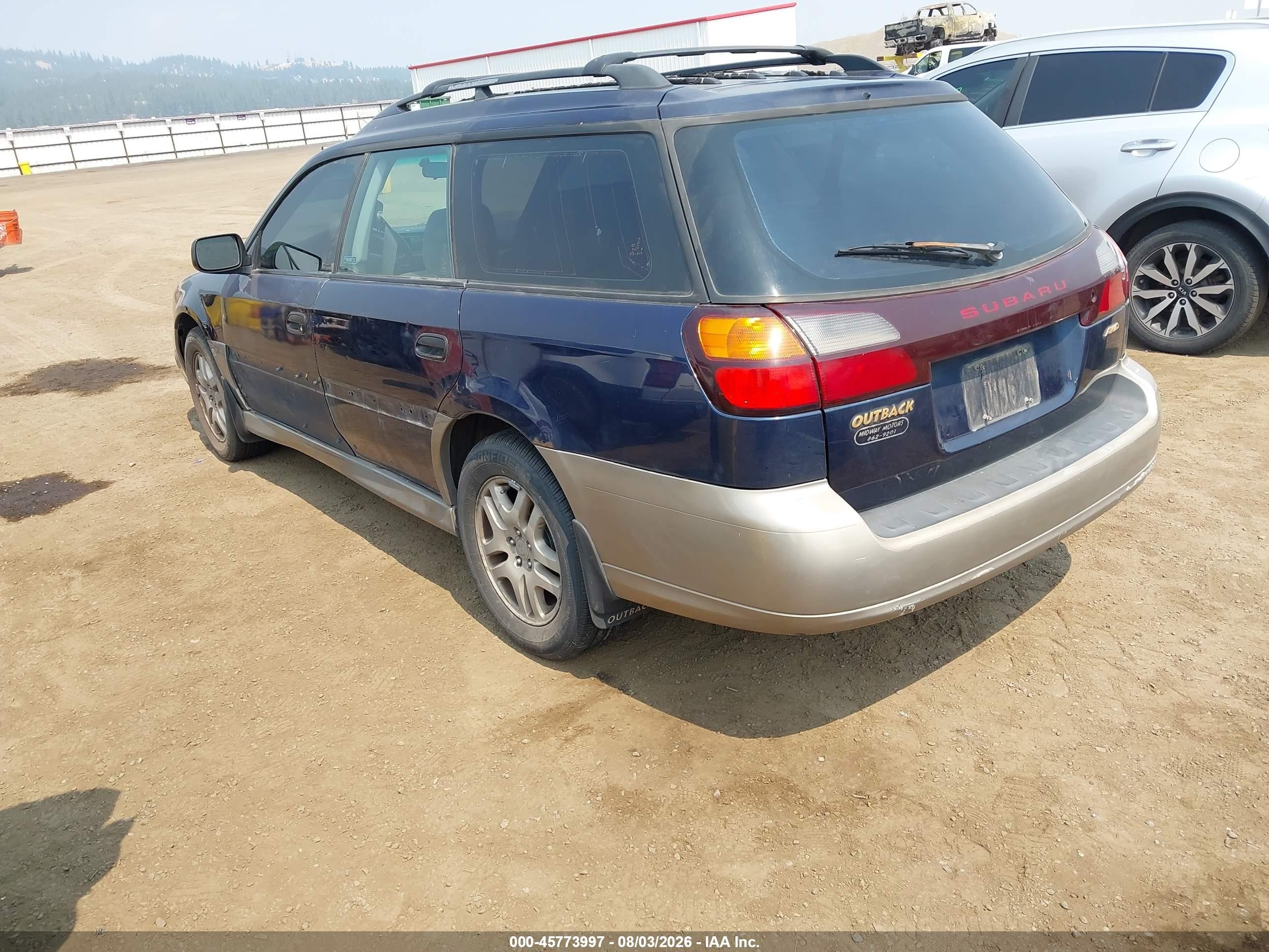 2003 Subaru Outback   Blue vin: 4S3BH675X37629248