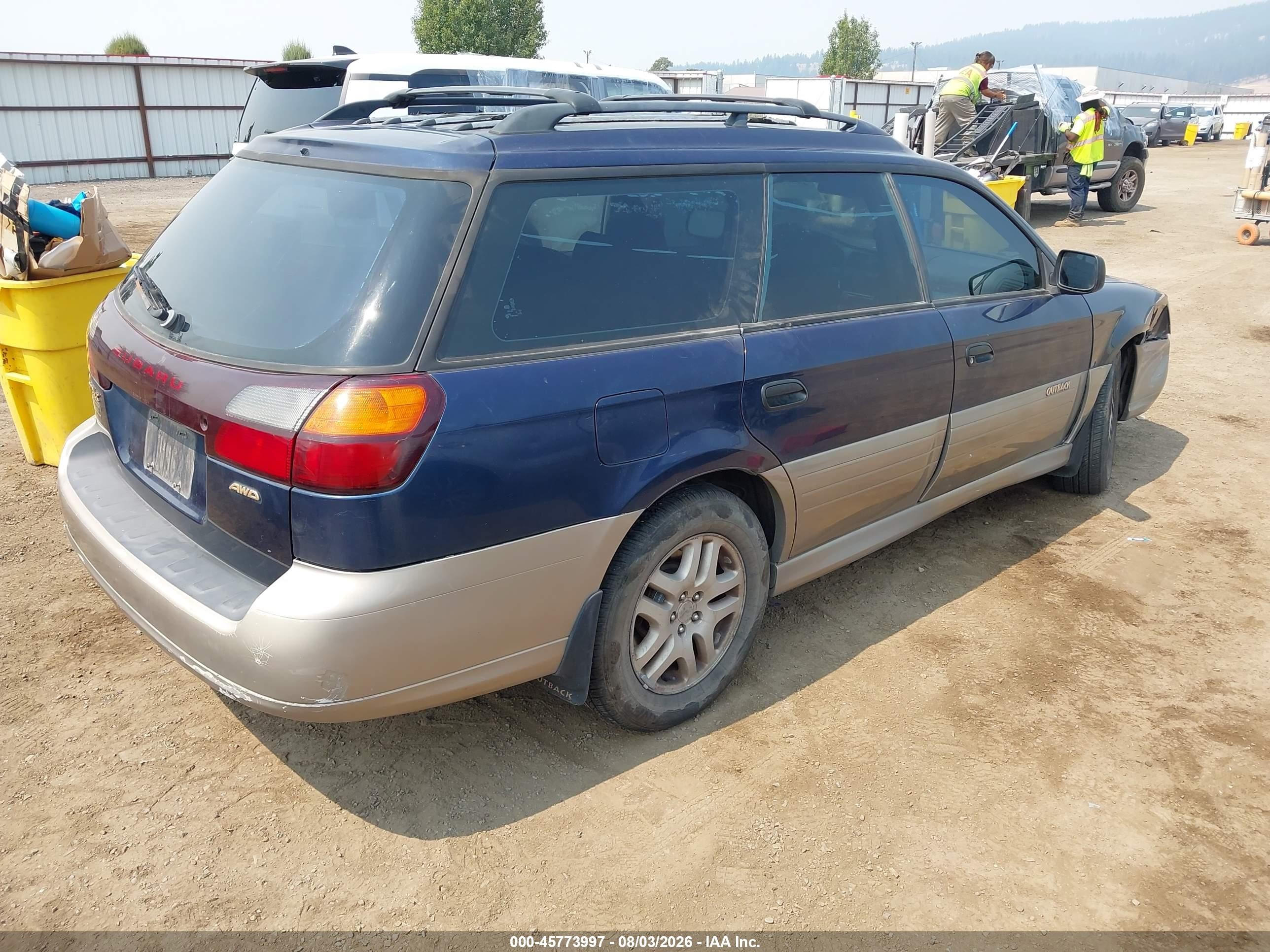 2003 Subaru Outback   Blue vin: 4S3BH675X37629248