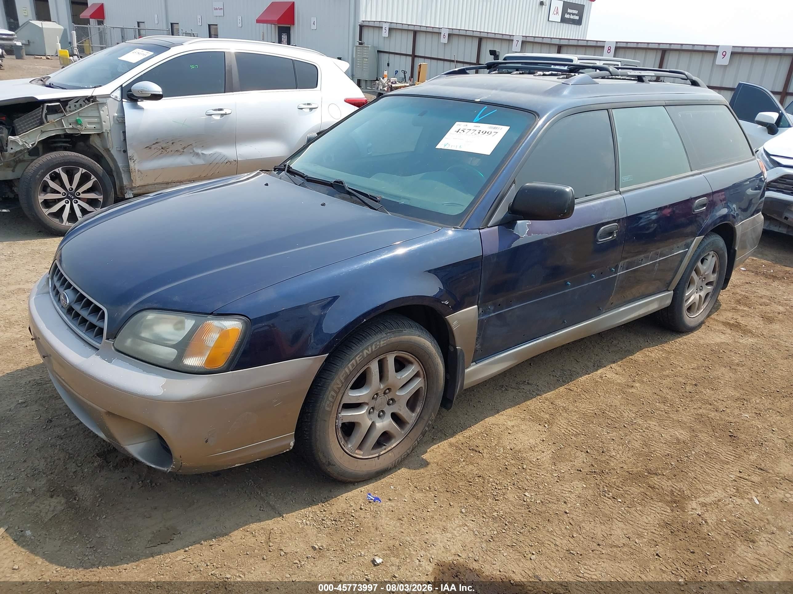 2003 Subaru Outback   Blue vin: 4S3BH675X37629248