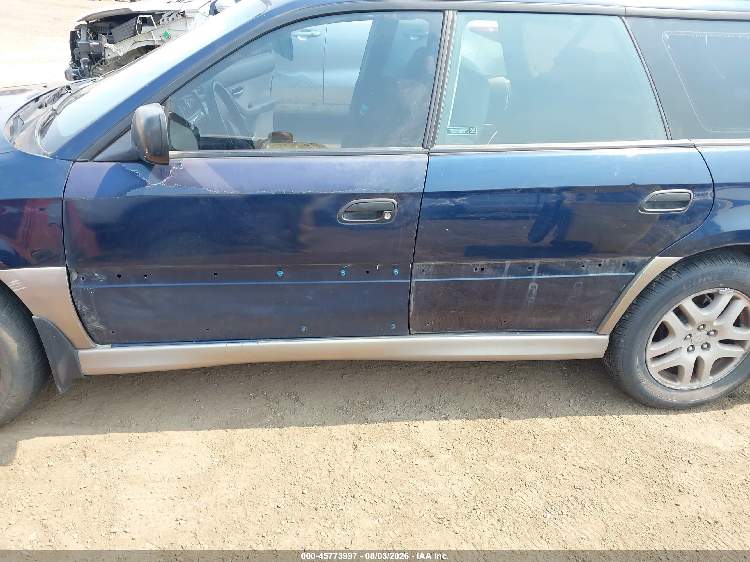 2003 Subaru Outback   Blue vin: 4S3BH675X37629248